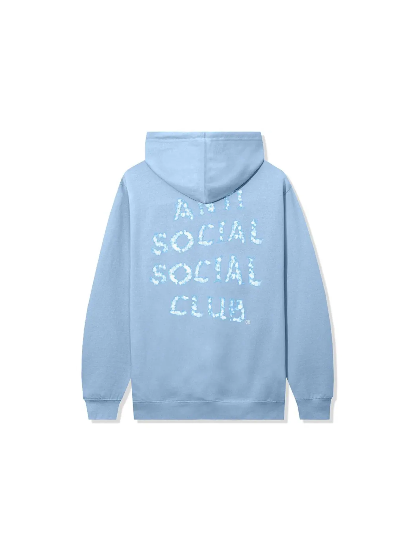 Мужская худи с принтом Partly Cloud Anti Social Social Club — изображение 1 из 2, синий