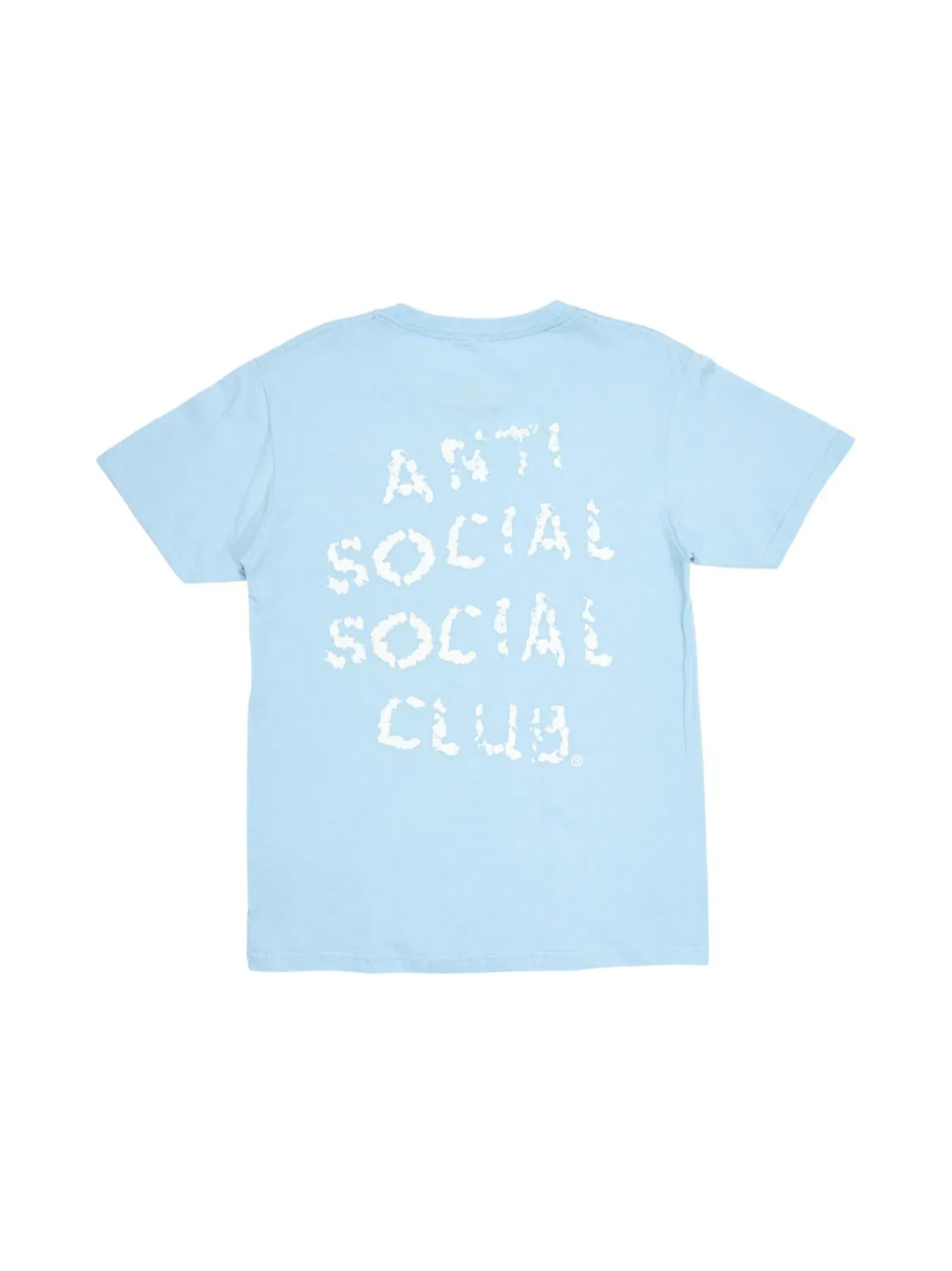 Мужская футболка с принтом Partly Cloudy Anti Social Social Club — изображение 2 из 2, синий