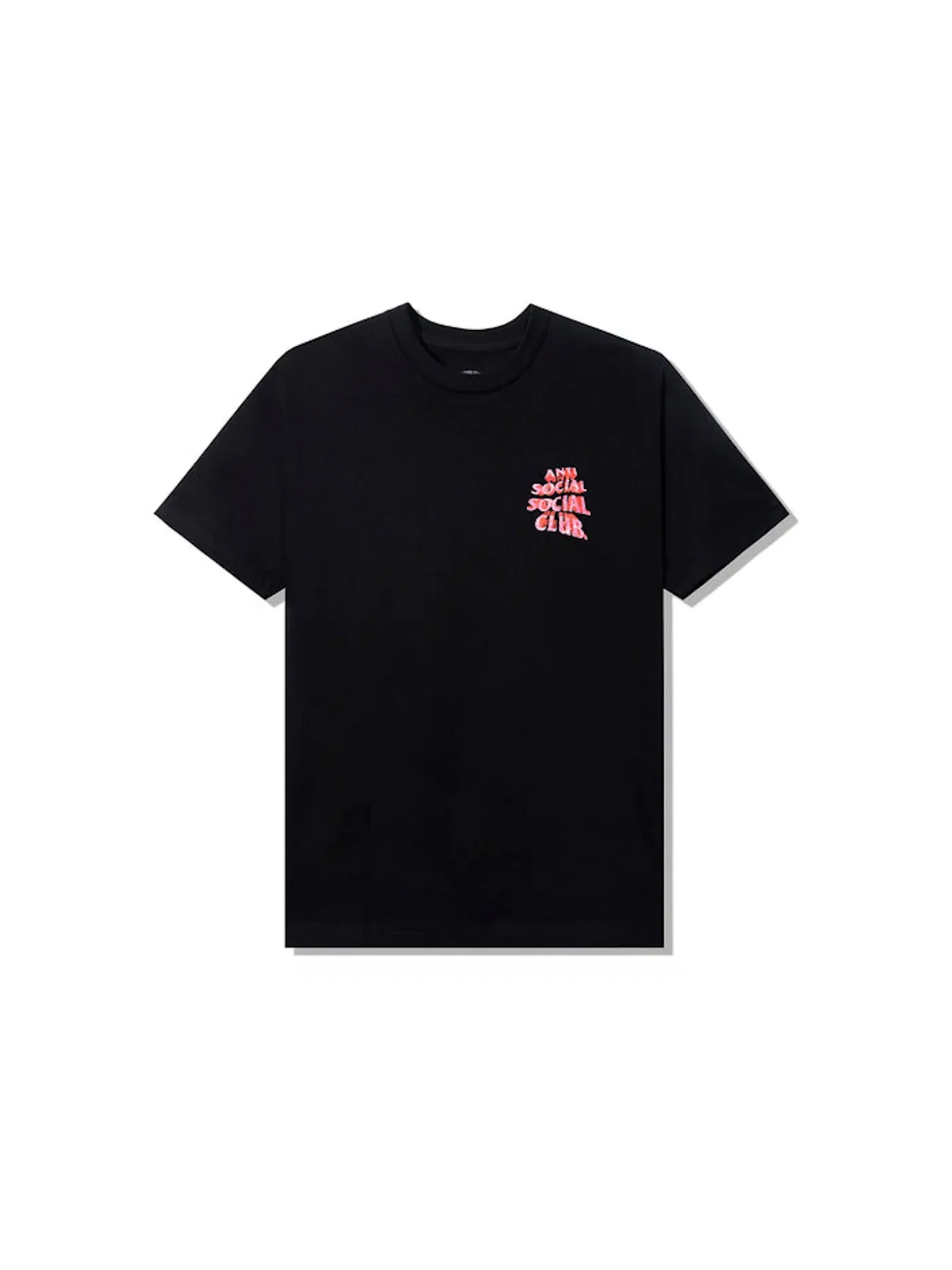 Мужская футболка с принтом Anti Social Social Club Tee — изображение 2 из 2, черный