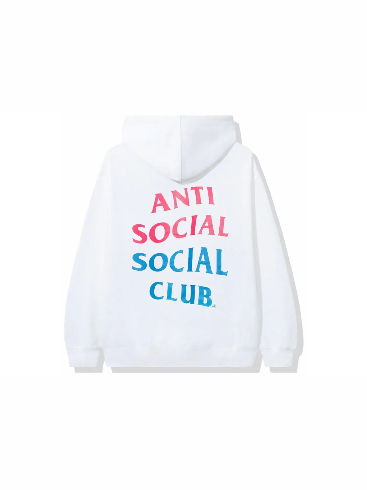 Мужской худи с принтом Anti Social Social Club — изображение 2 из 2, белый