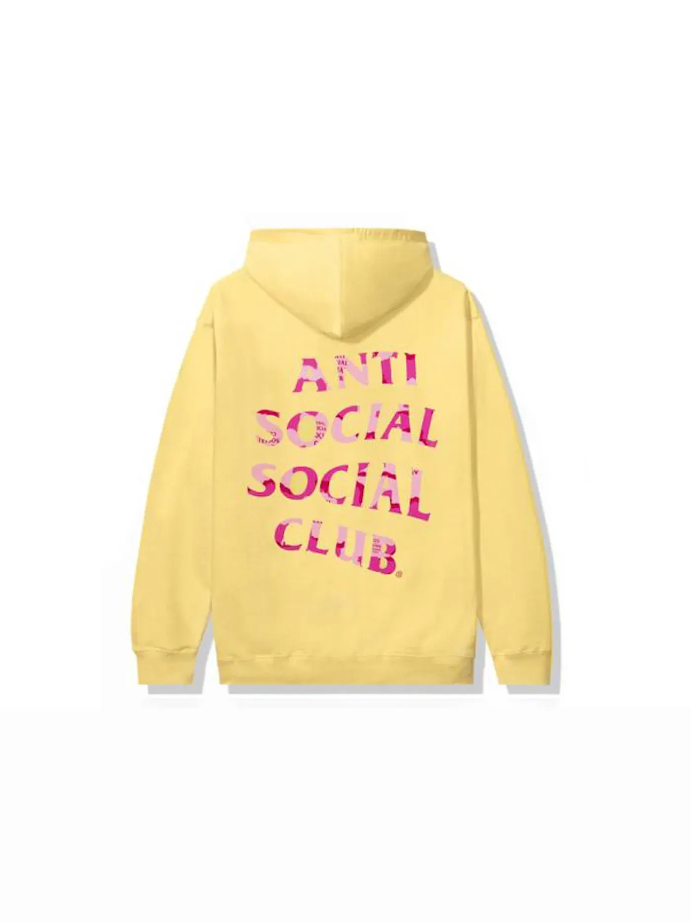 Мужской худи с принтом Anti Social Social Club Plain Sight — изображение 1 из 2, желтый