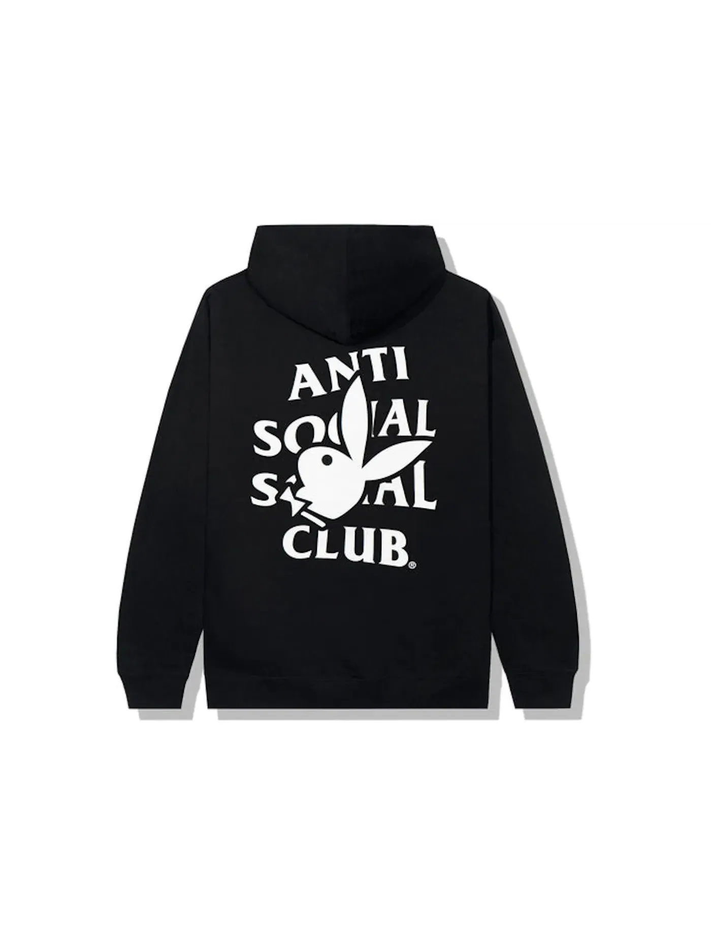 Мужской худи с принтом Playboy Bunny Logo Anti Social Social Club — изображение 1 из 2, черный