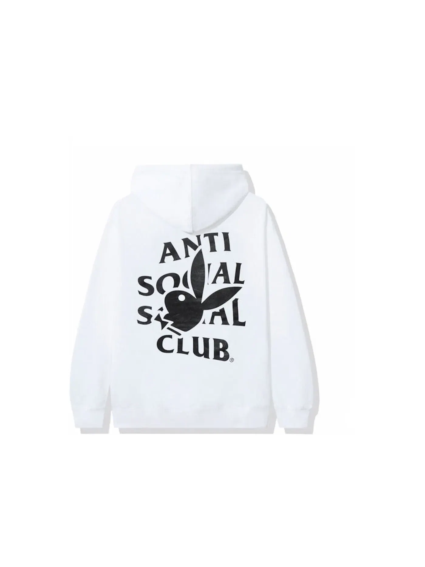 Мужской худи с принтом Anti Social Social Club Playboy Bunny Logo Hoodie — изображение 1 из 2, белый