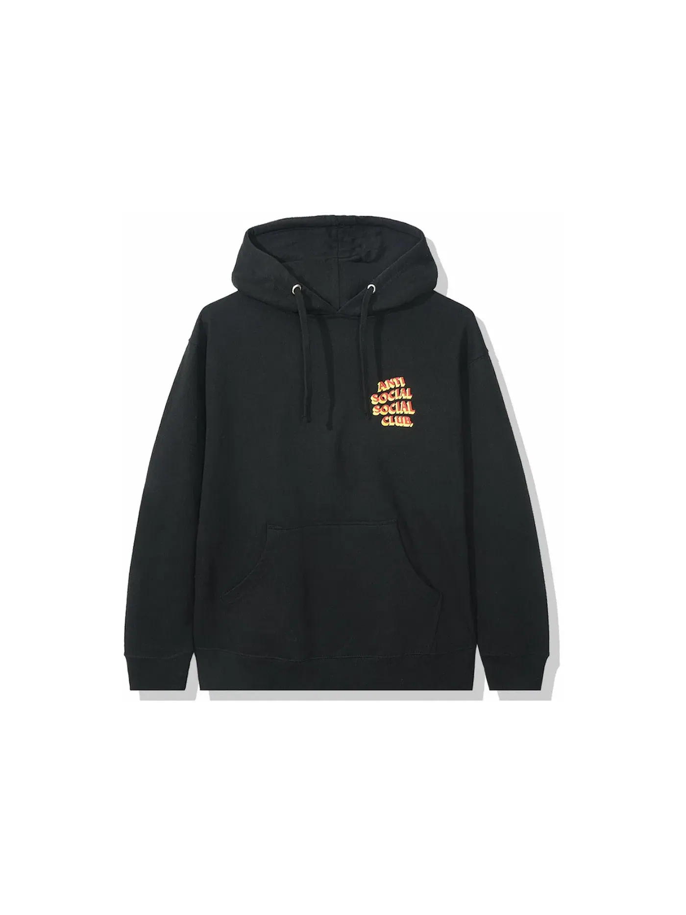 Мужская худи с принтом Popcorn Hoodie Anti Social Social Club — изображение 2 из 2, черный