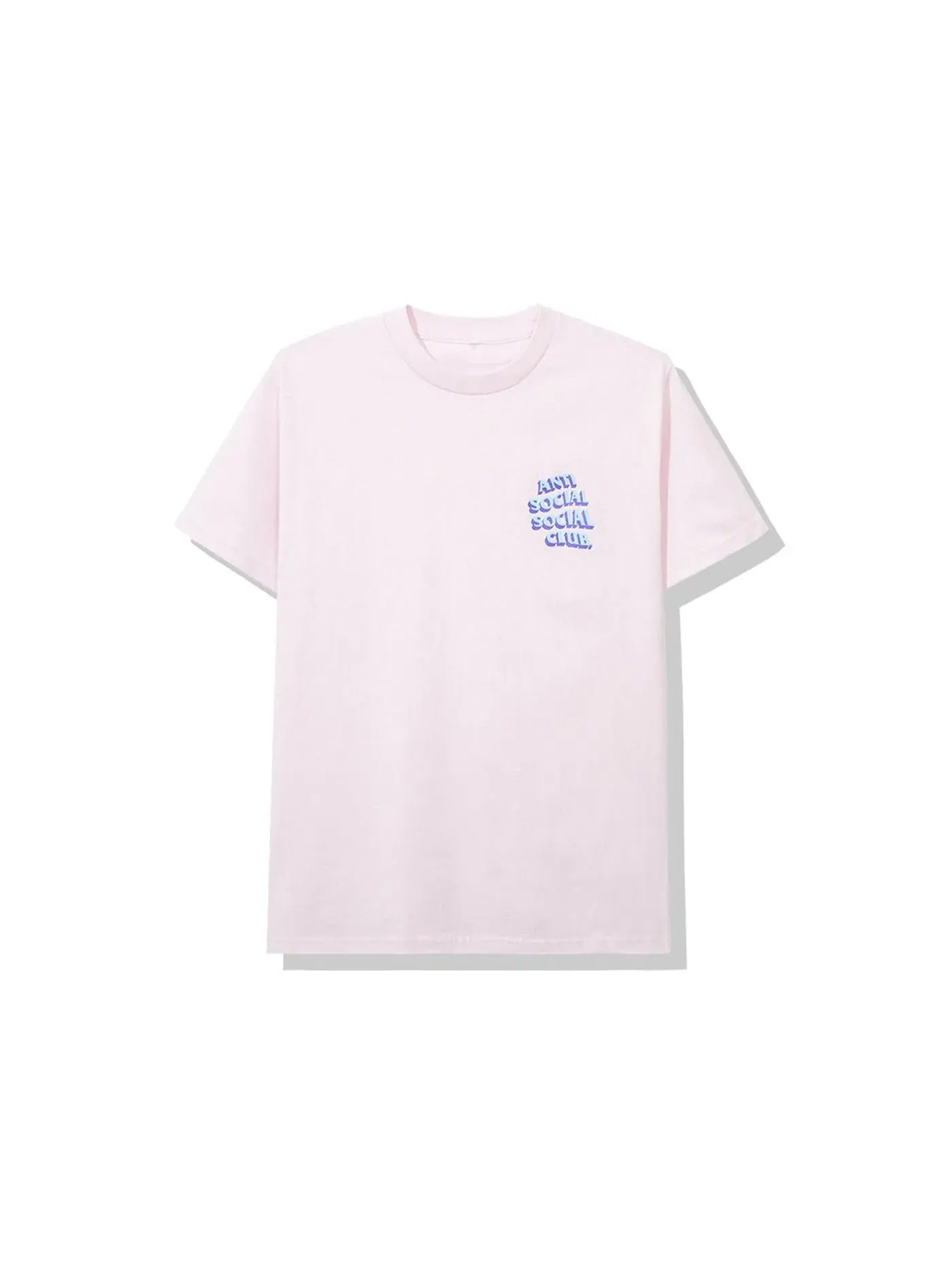 Мужская футболка с принтом Anti Social Social Club Tee — изображение 2 из 2, розовый