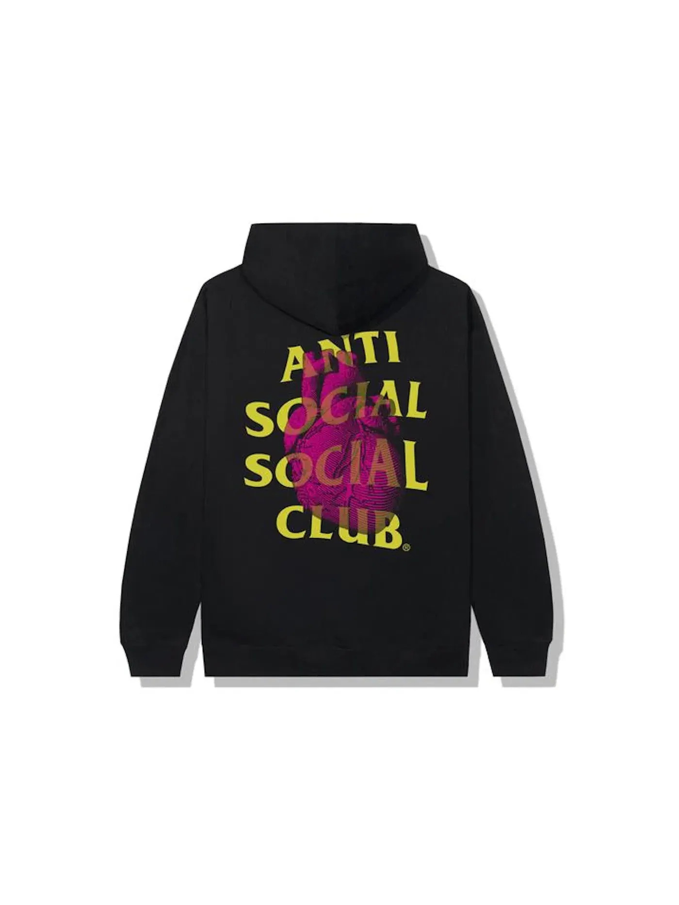Мужская худи с принтом Pulse Check Anti Social Social Club — изображение 1 из 2, черный