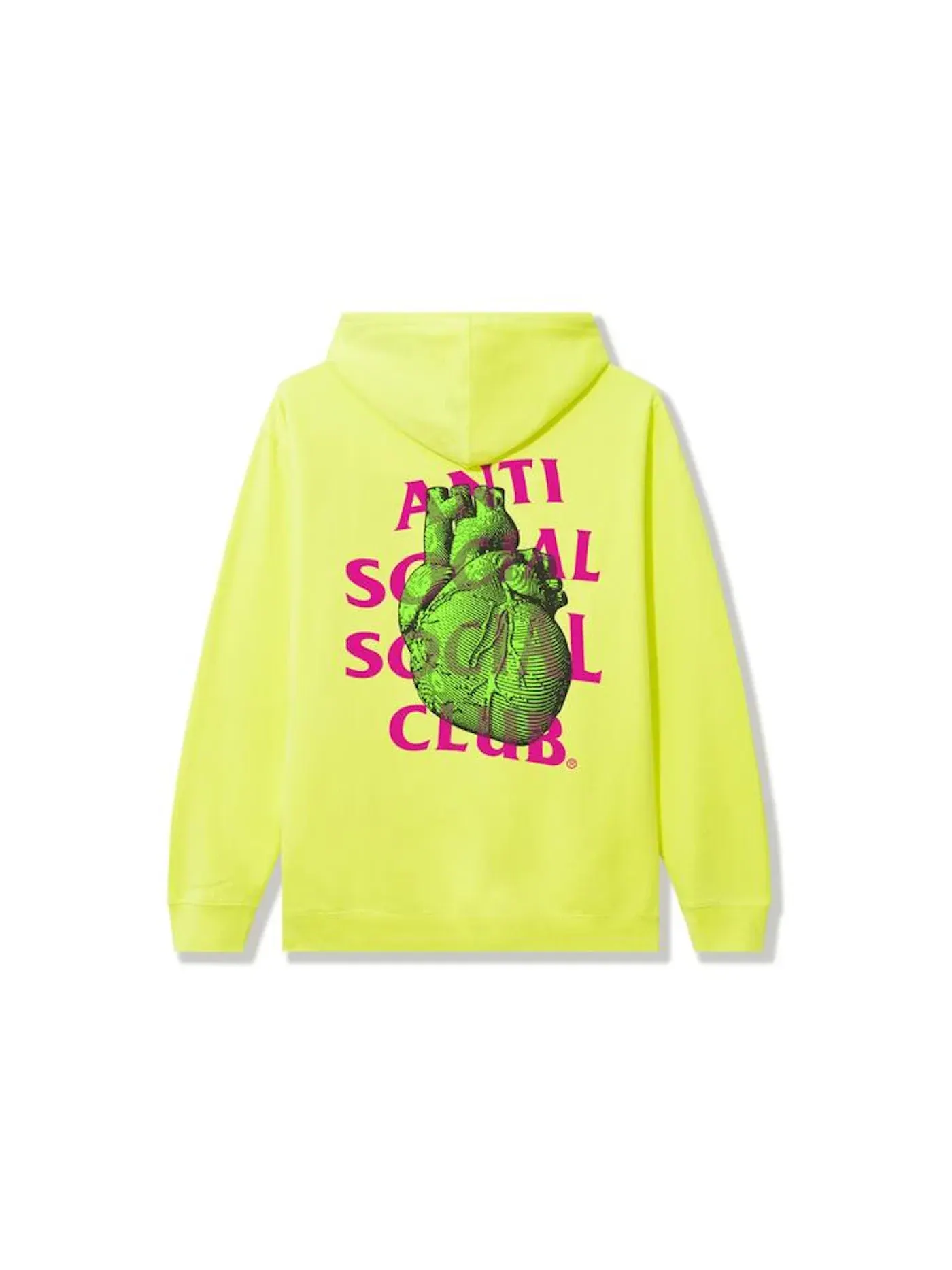 Мужская худи с принтом Safety Hoodie Anti Social Social Club — изображение 1 из 2, желтый