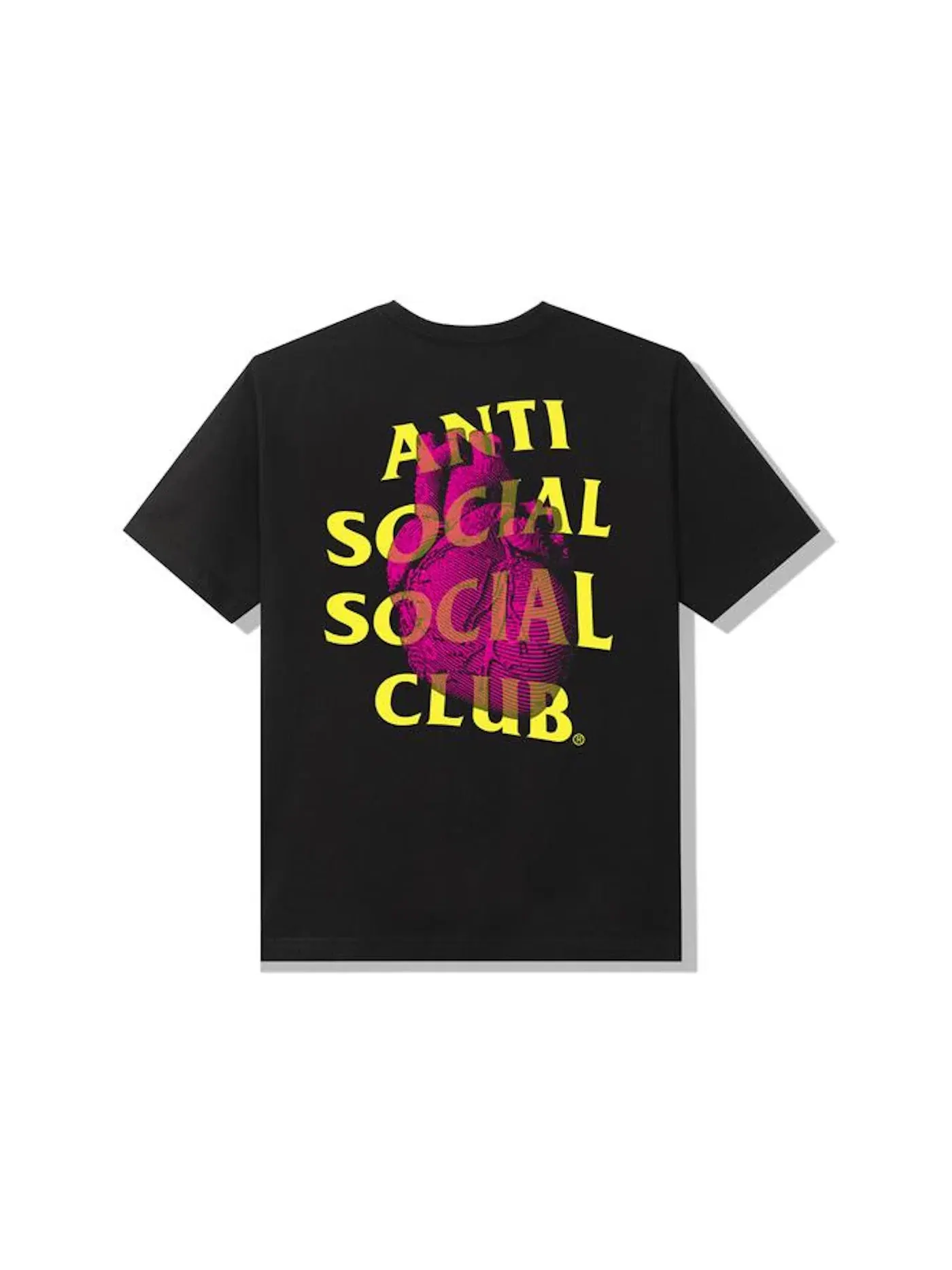 Мужская футболка с принтом Pulse Check T-shirt Anti Social Social Club — изображение 1 из 2, черный