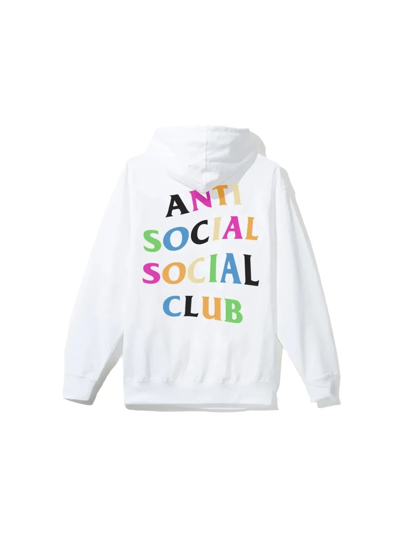Мужская худи Rainbow Logo Hoodie Anti Social Social Club — изображение 1 из 2, белый