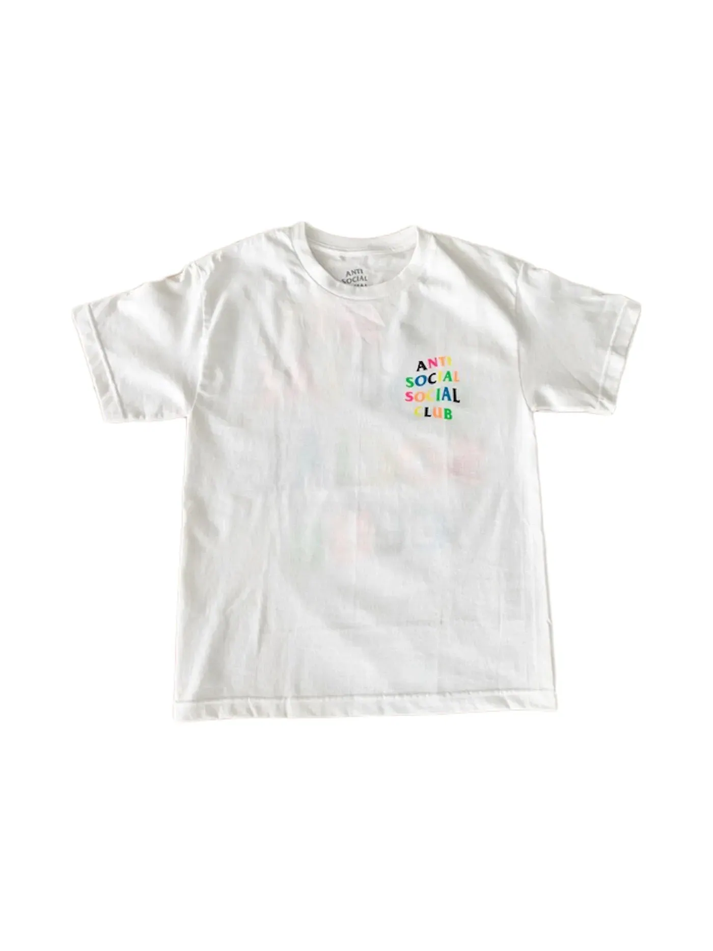 Мужская футболка с принтом Anti Social Social Club Tee — изображение 2 из 2, белый