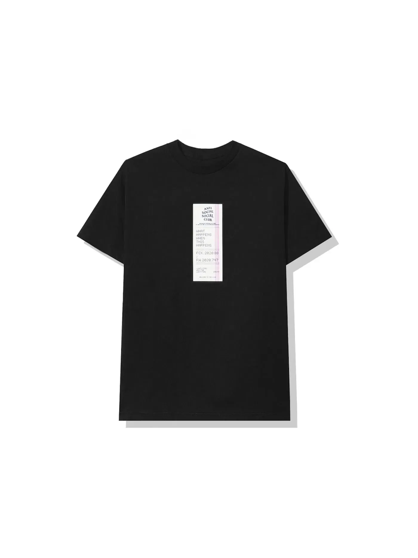 Мужская футболка с принтом Anti Social Social Club Tee — изображение 1 из 2, черный