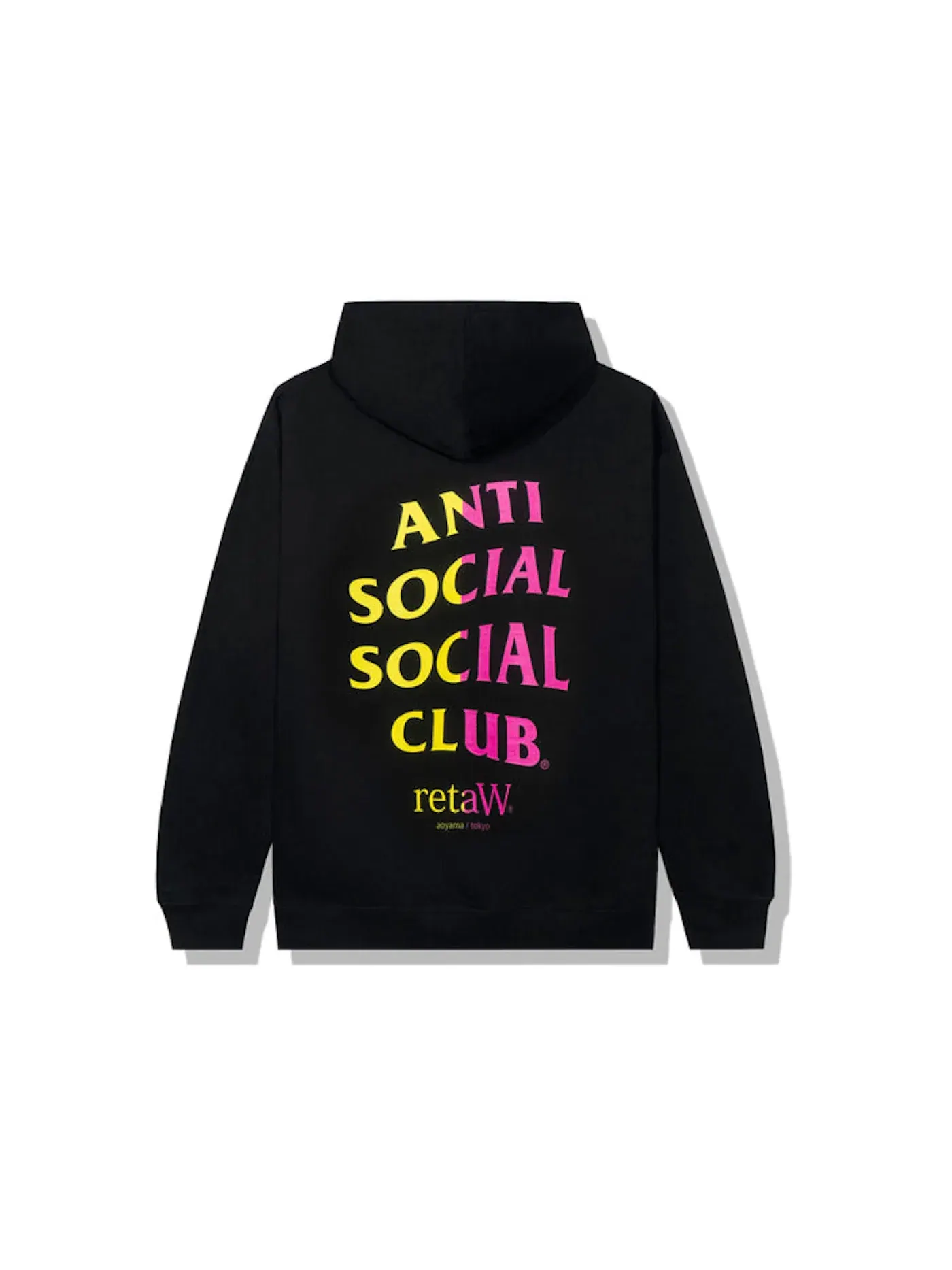 Мужской худи с принтом Anti Social Social Club — изображение 1 из 2, черный