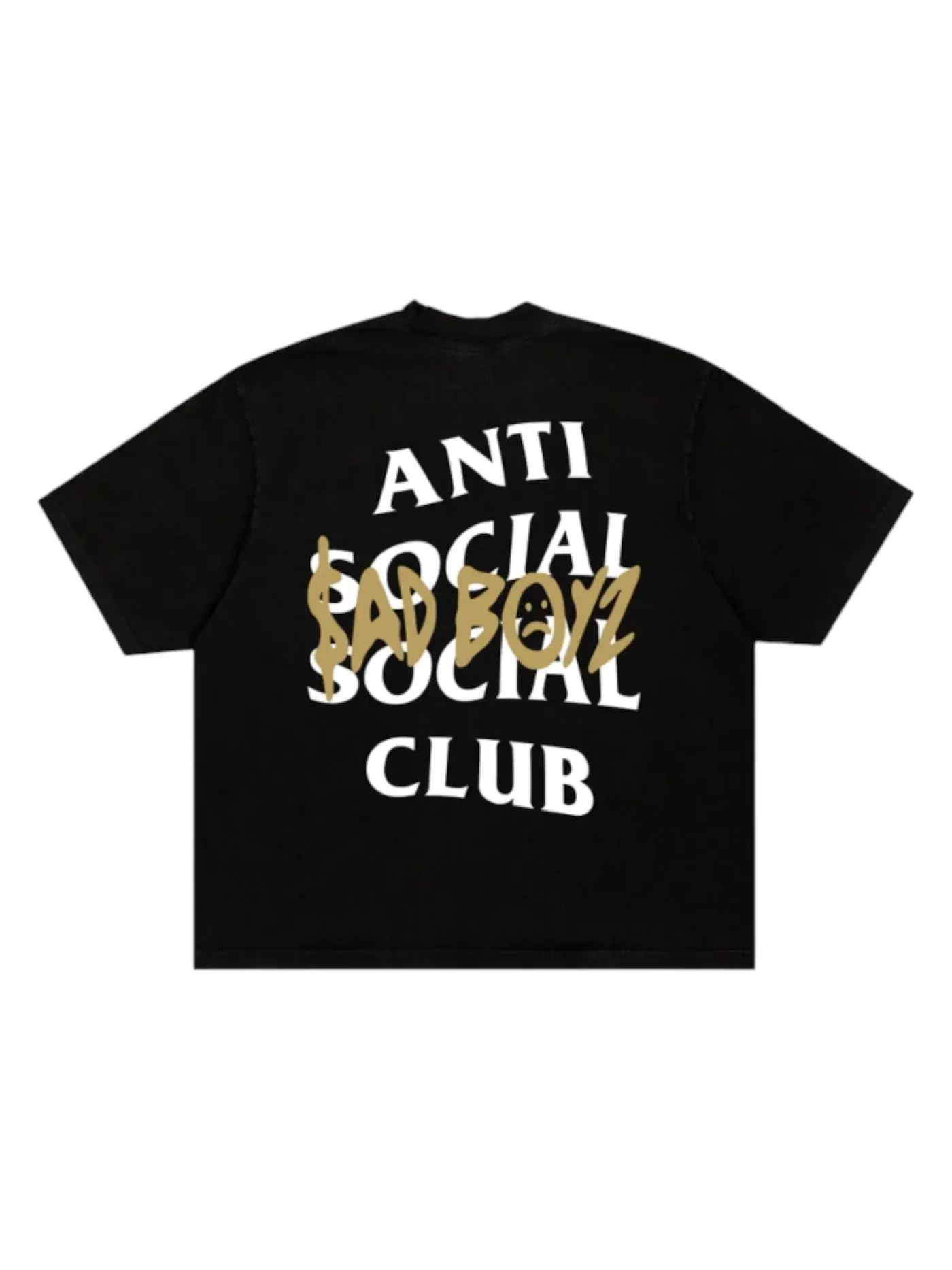 Мужская футболка с принтом Sadboyz Sad Boyz Tee Anti Social Social Club — изображение 1 из 2, черный