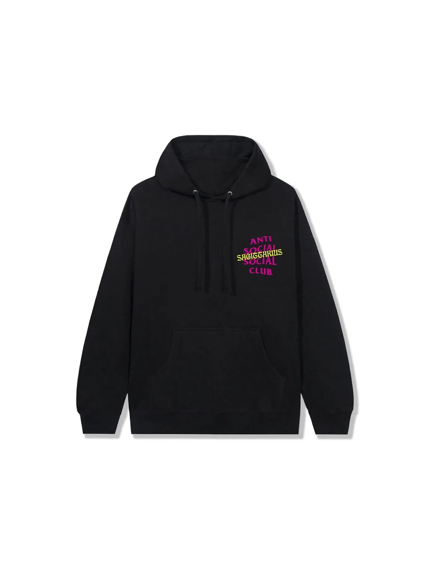 Мужской худи с принтом Anti Social Social Club Hoodie — изображение 2 из 2, черный