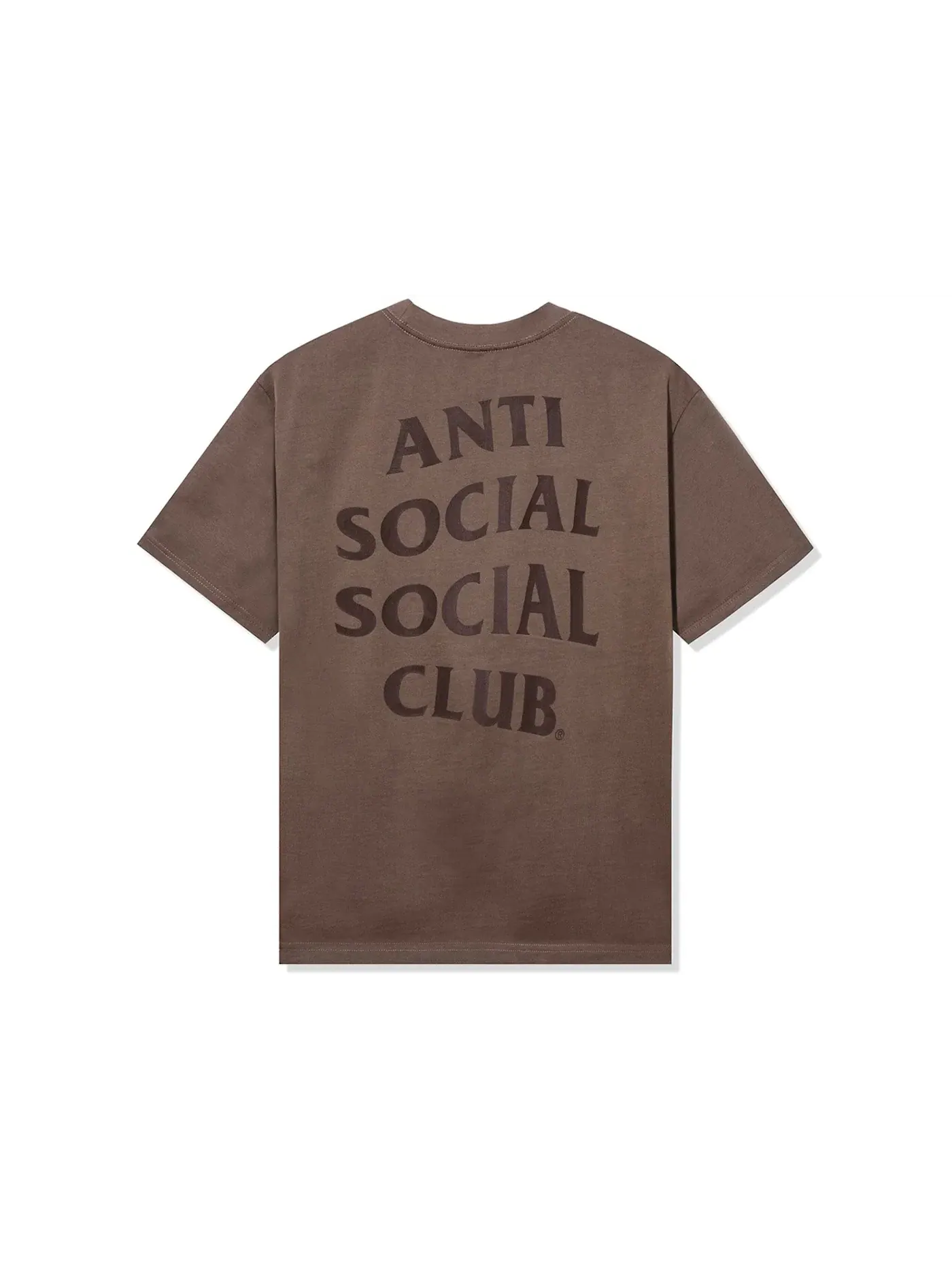 Мужская футболка с принтом Anti Social Social Club Same But Different Premium Heavyweight Tee — изображение 1 из 2, ореховый