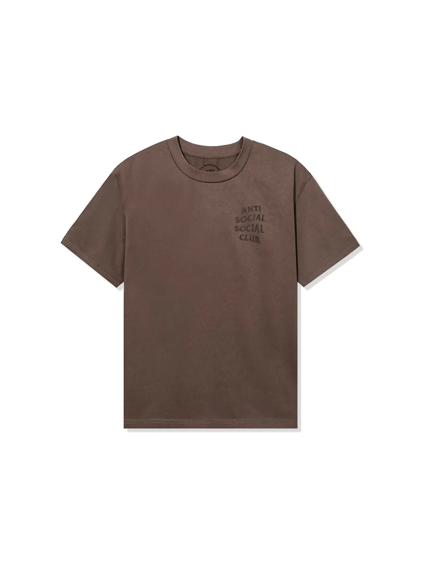 Мужская футболка с принтом Anti Social Social Club Same But Different Premium Heavyweight Tee — изображение 2 из 2, ореховый