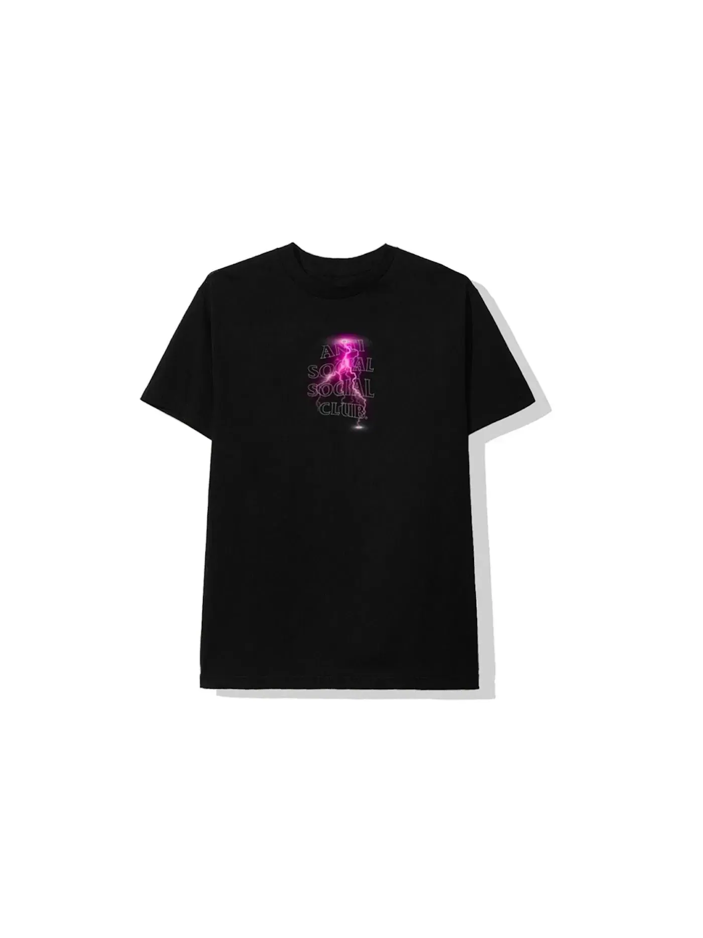 Мужская футболка с принтом Anti Social Social Club Tee — изображение 1 из 2, черный