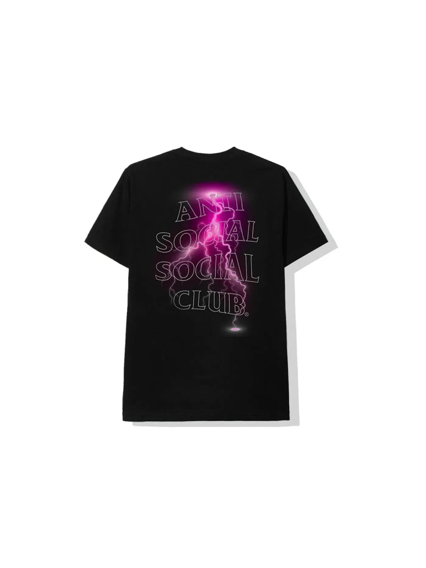 Мужская футболка с принтом Anti Social Social Club Tee — изображение 2 из 2, черный