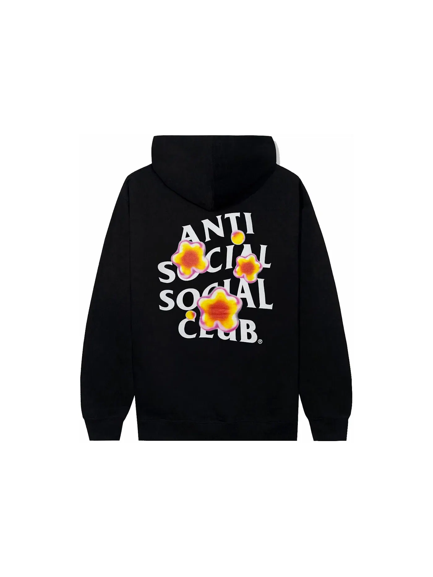 Мужской худи с принтом Anti Social Social Club — изображение 1 из 1, черный