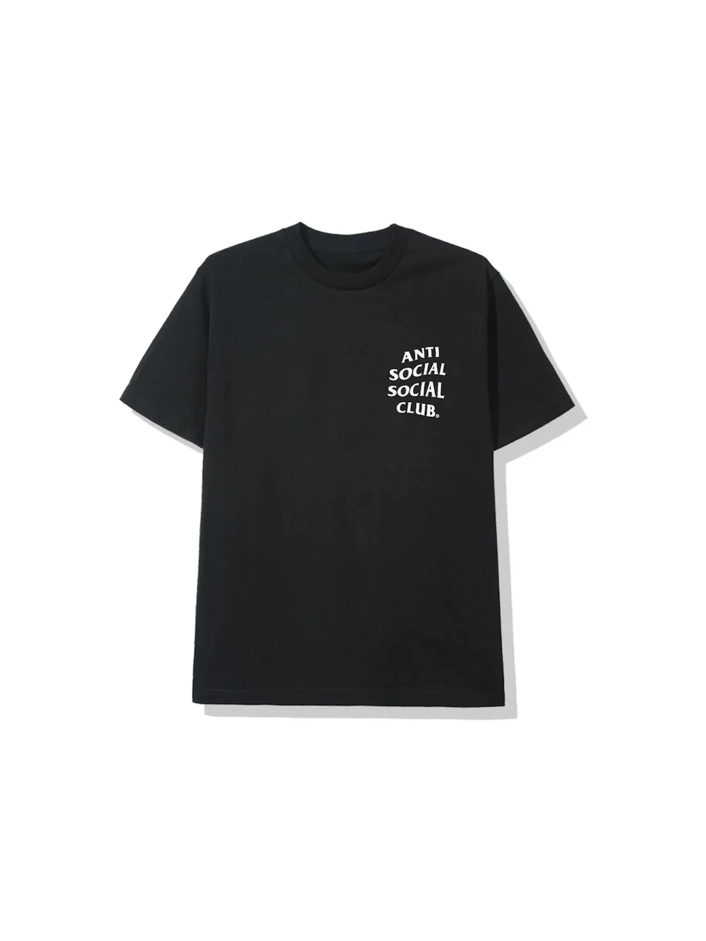 Мужская футболка с принтом Anti Social Social Club Tee (FW19) — изображение 2 из 2, черный