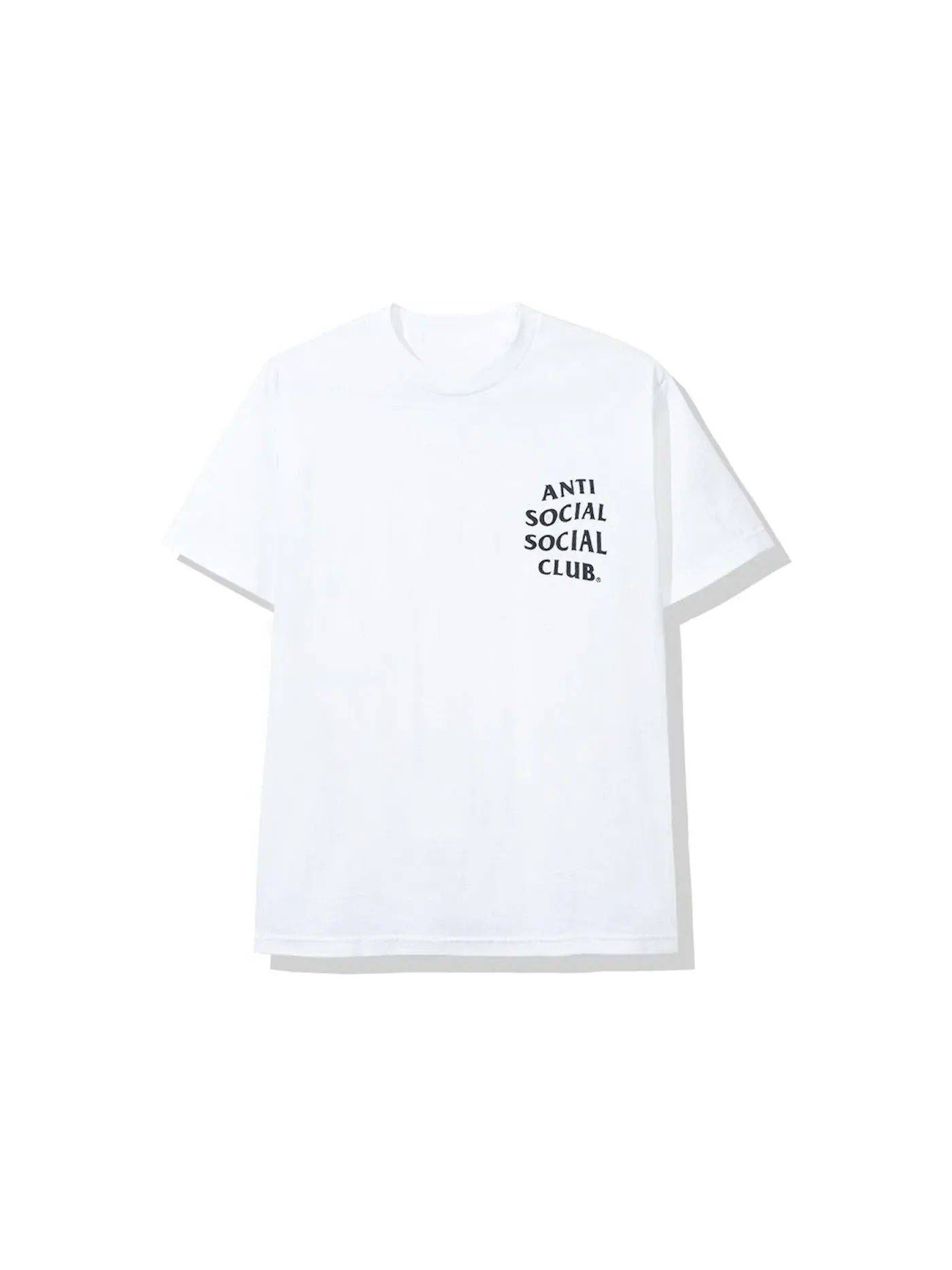 Мужская футболка с принтом Anti Social Social Club Tee (FW19) — изображение 2 из 2, белый