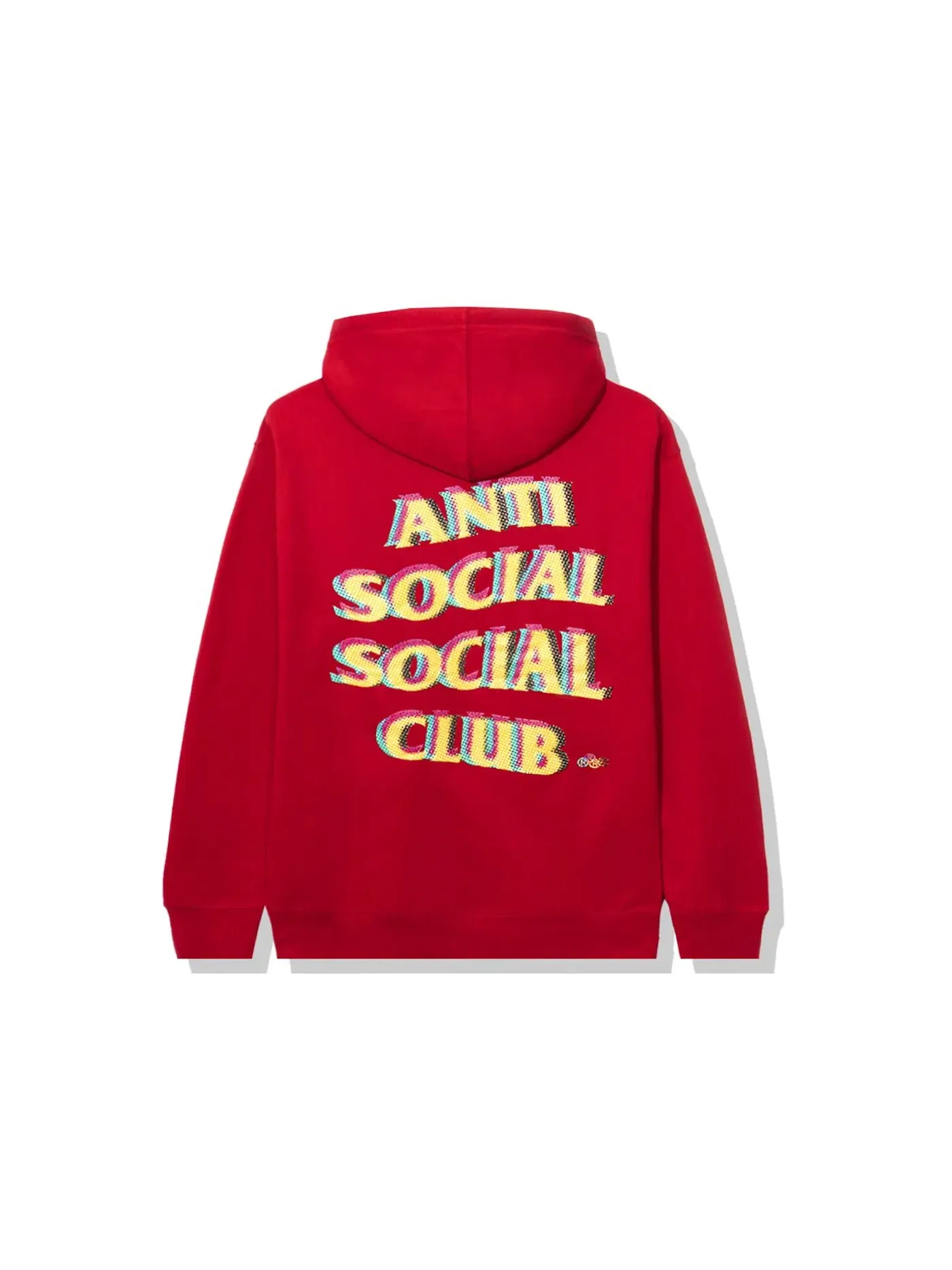 Мужская худи с принтом Hoodie Anti Social Social Club — изображение 1 из 2, красный
