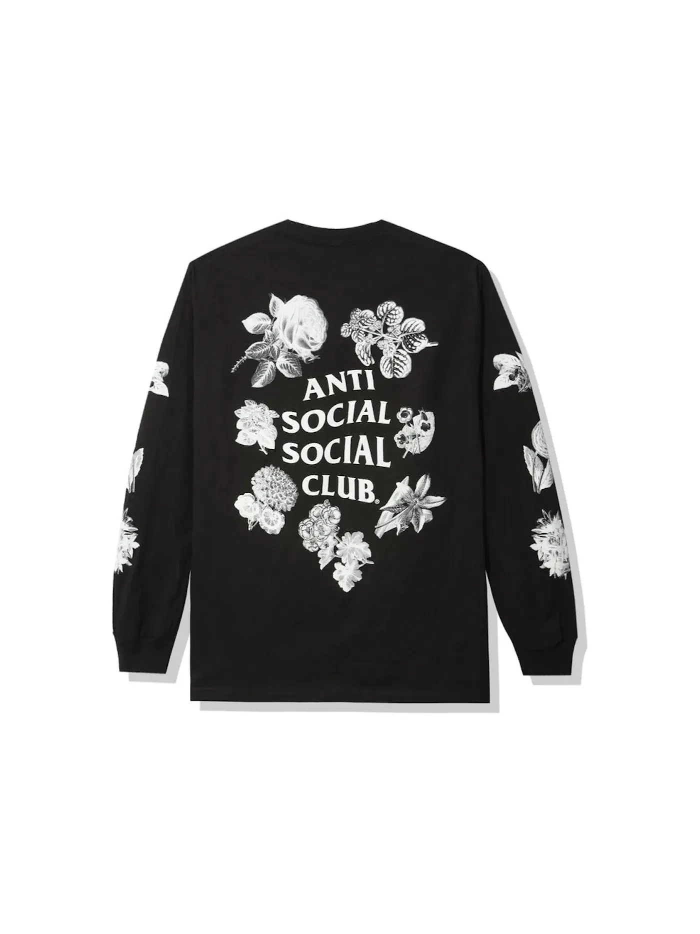 Мужская футболка с длинным рукавом Longsleeve Tee Anti Social Social Club — изображение 2 из 2, черный