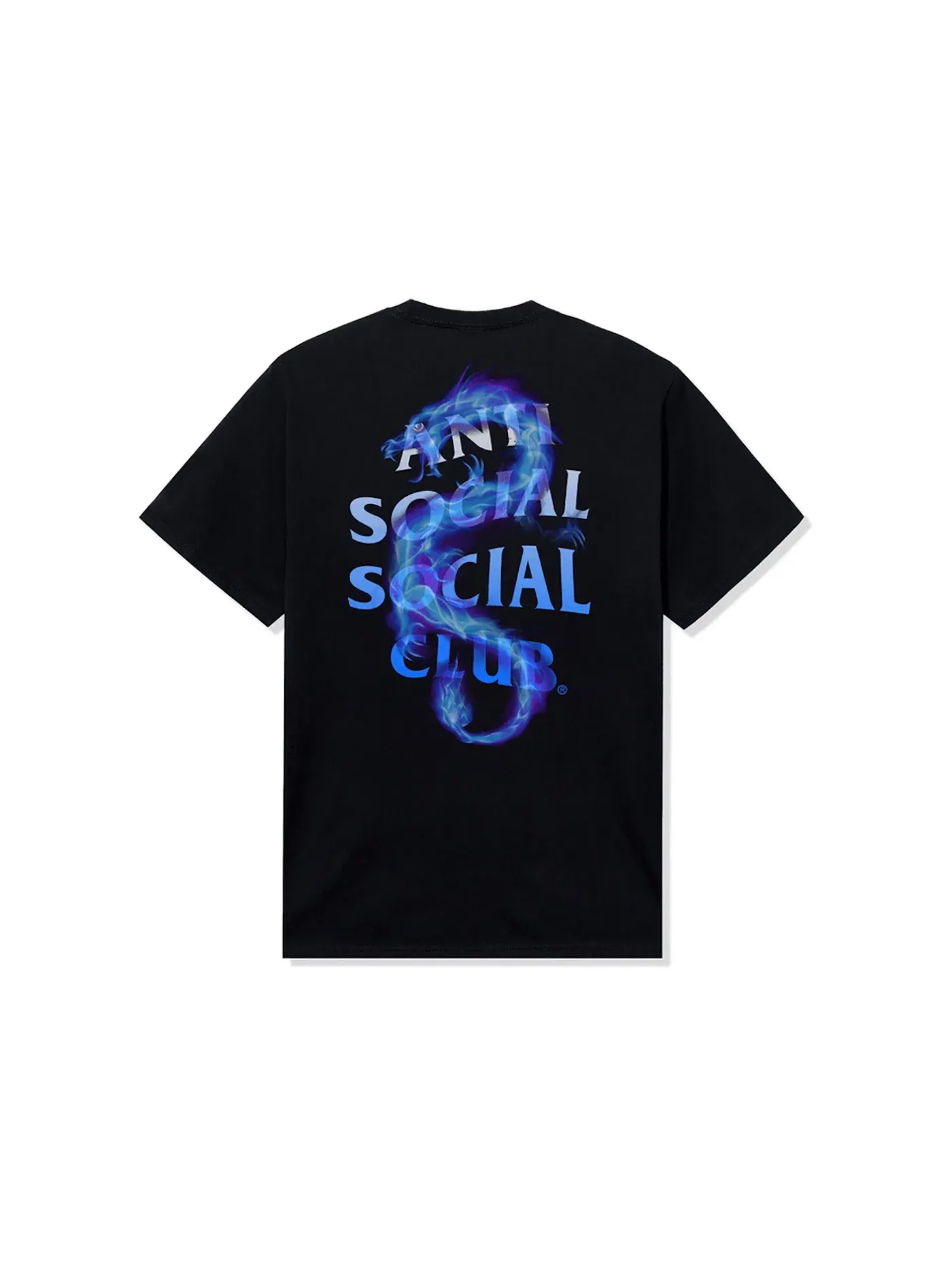Мужская футболка с принтом Anti Social Social Club Tee — изображение 2 из 2, черный
