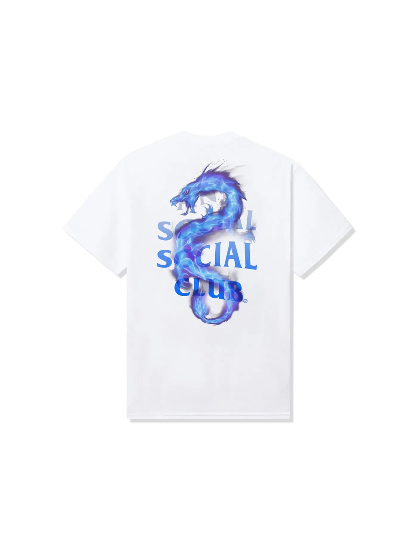 Мужская футболка с принтом Anti Social Social Club Tee — изображение 2 из 2, белый