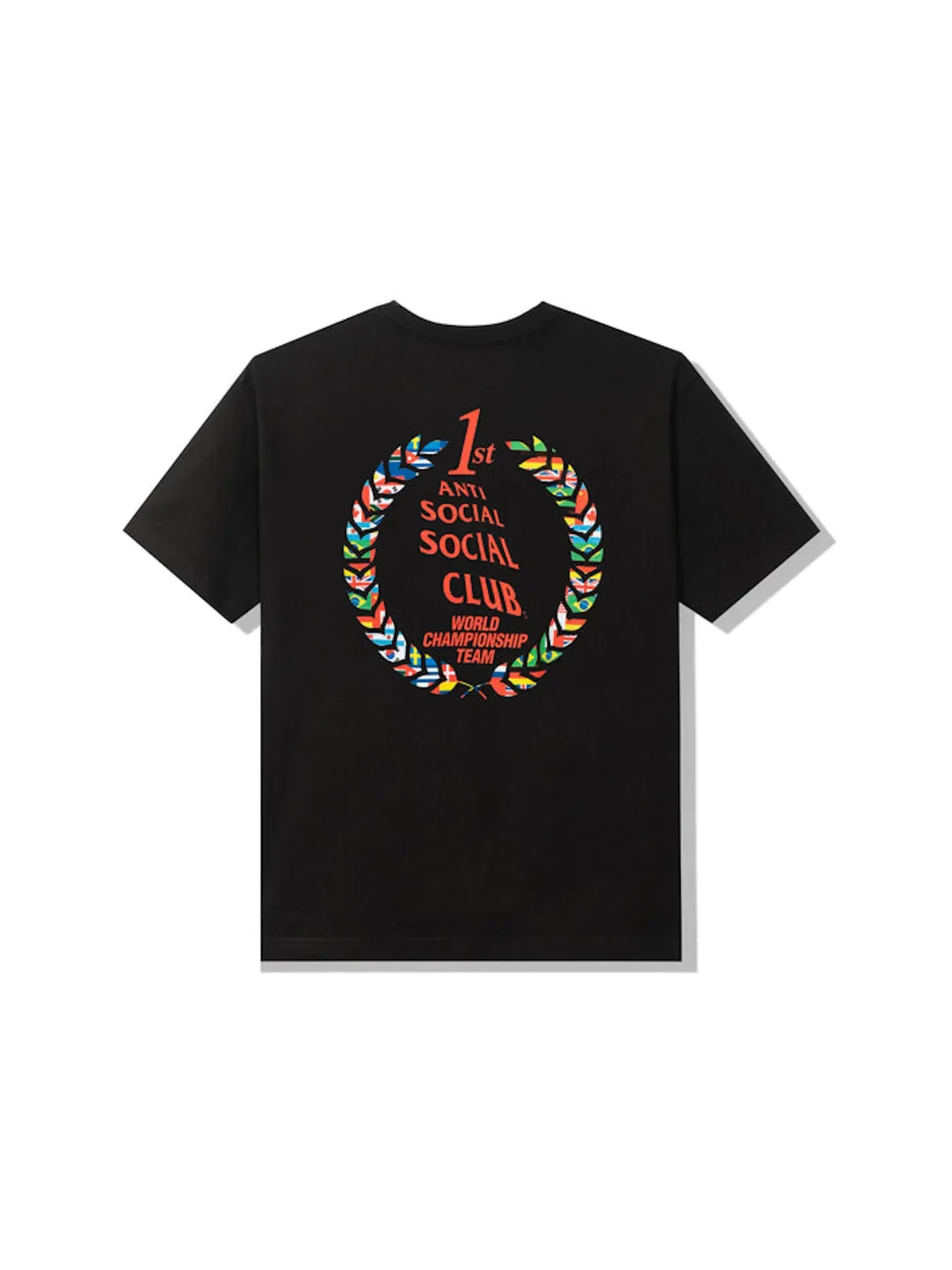 Мужская футболка с принтом Anti Social Social Club Suzuka T-shirt — изображение 1 из 2, черный