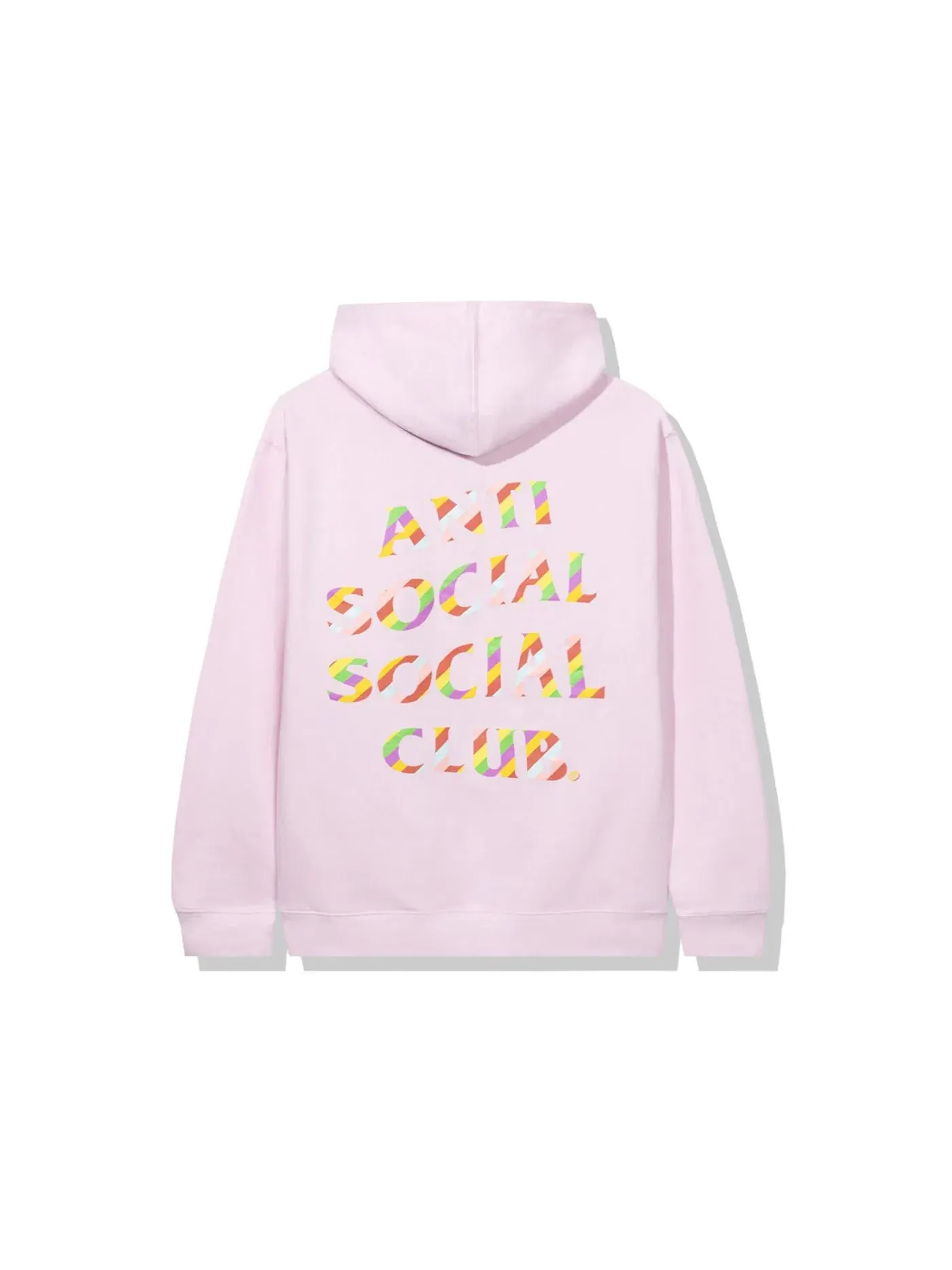 Мужской худи с принтом Anti Social Social Club — изображение 1 из 2, розовый