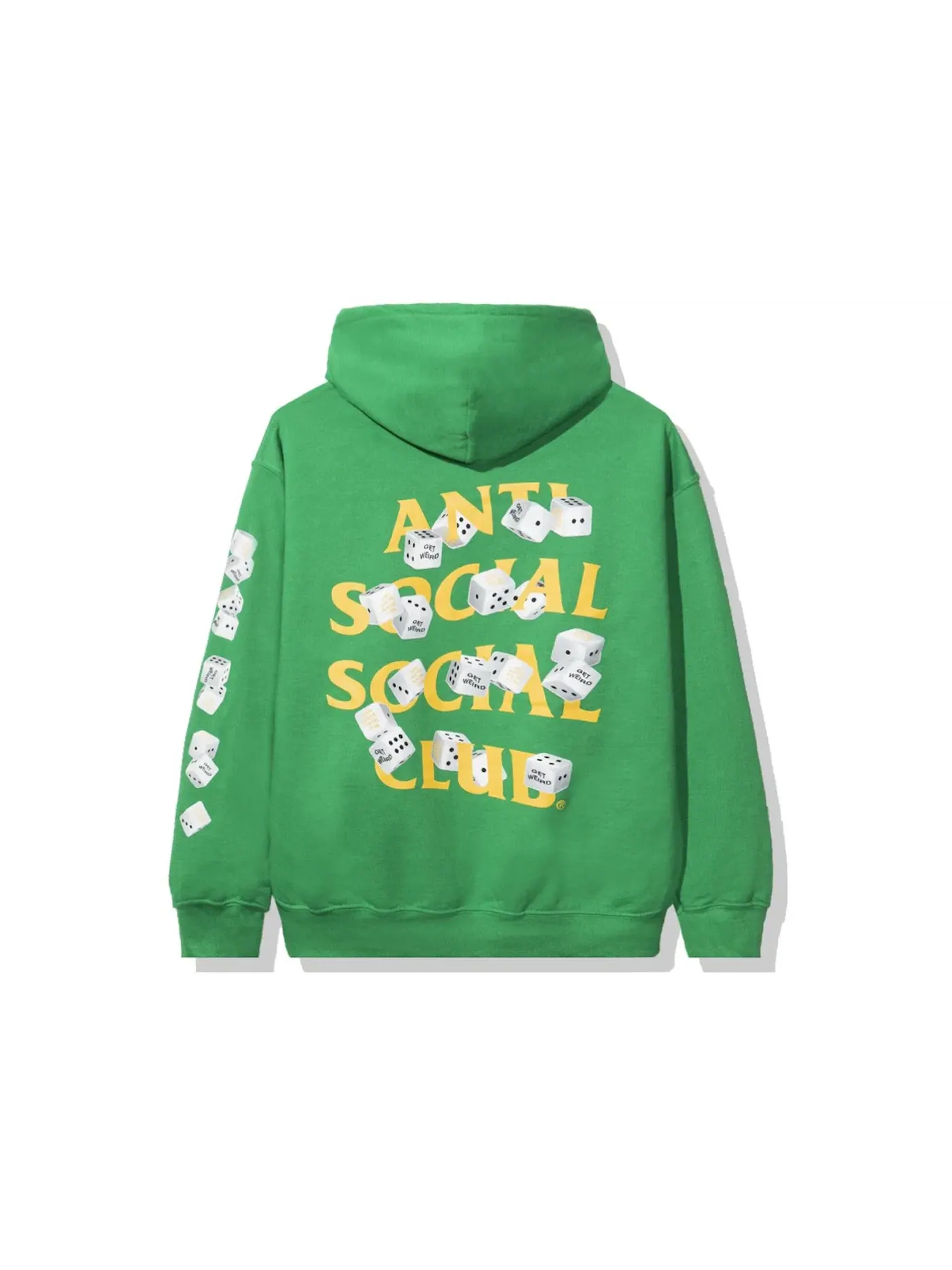Мужская худи с принтом Take Me Home Anti Social Social Club — изображение 1 из 2, зеленый