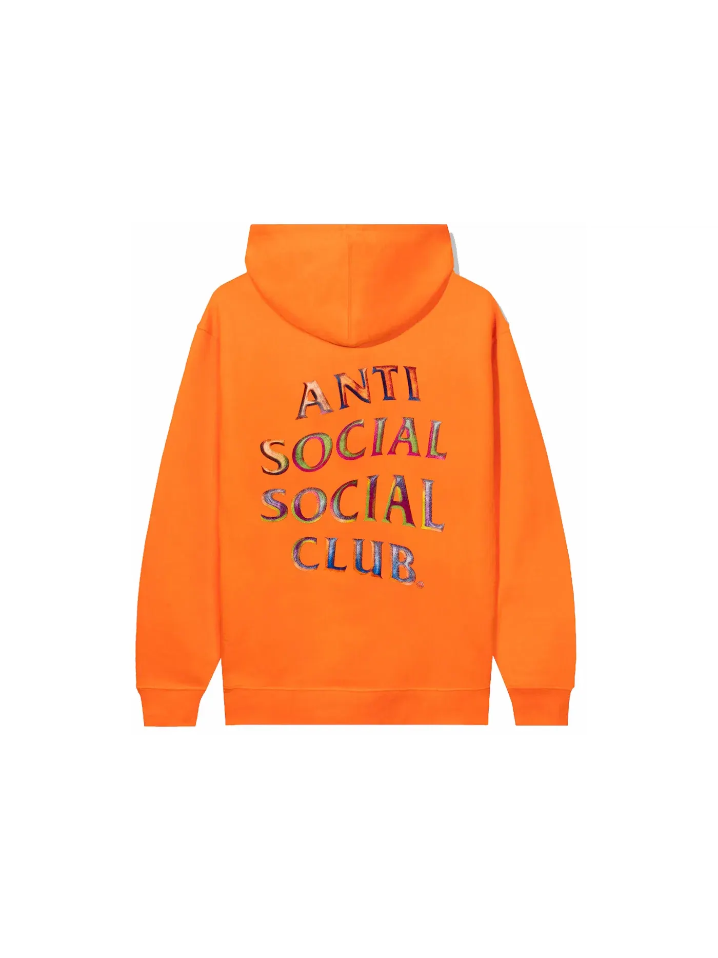 Мужская худи с принтом Anti Social Social Club — изображение 1 из 1, оранжевый