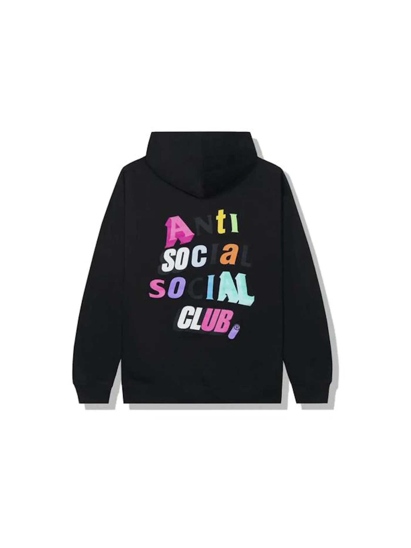 Мужская худи с принтом Anti Social Social Club The Real Me Hoodie — изображение 1 из 2, черный
