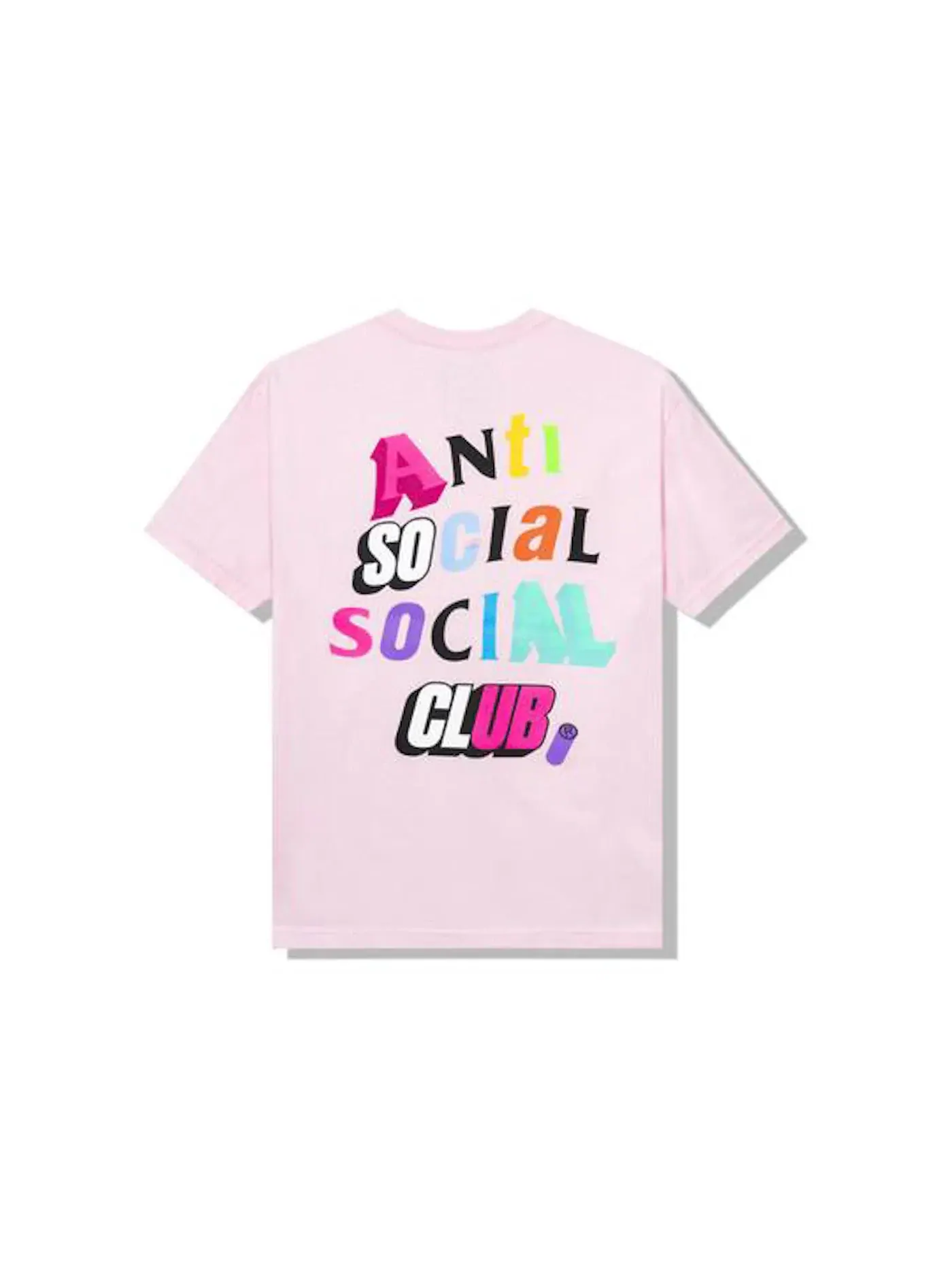Мужская футболка с принтом The Real Me Tee Anti Social Social Club — изображение 1 из 2, розовый