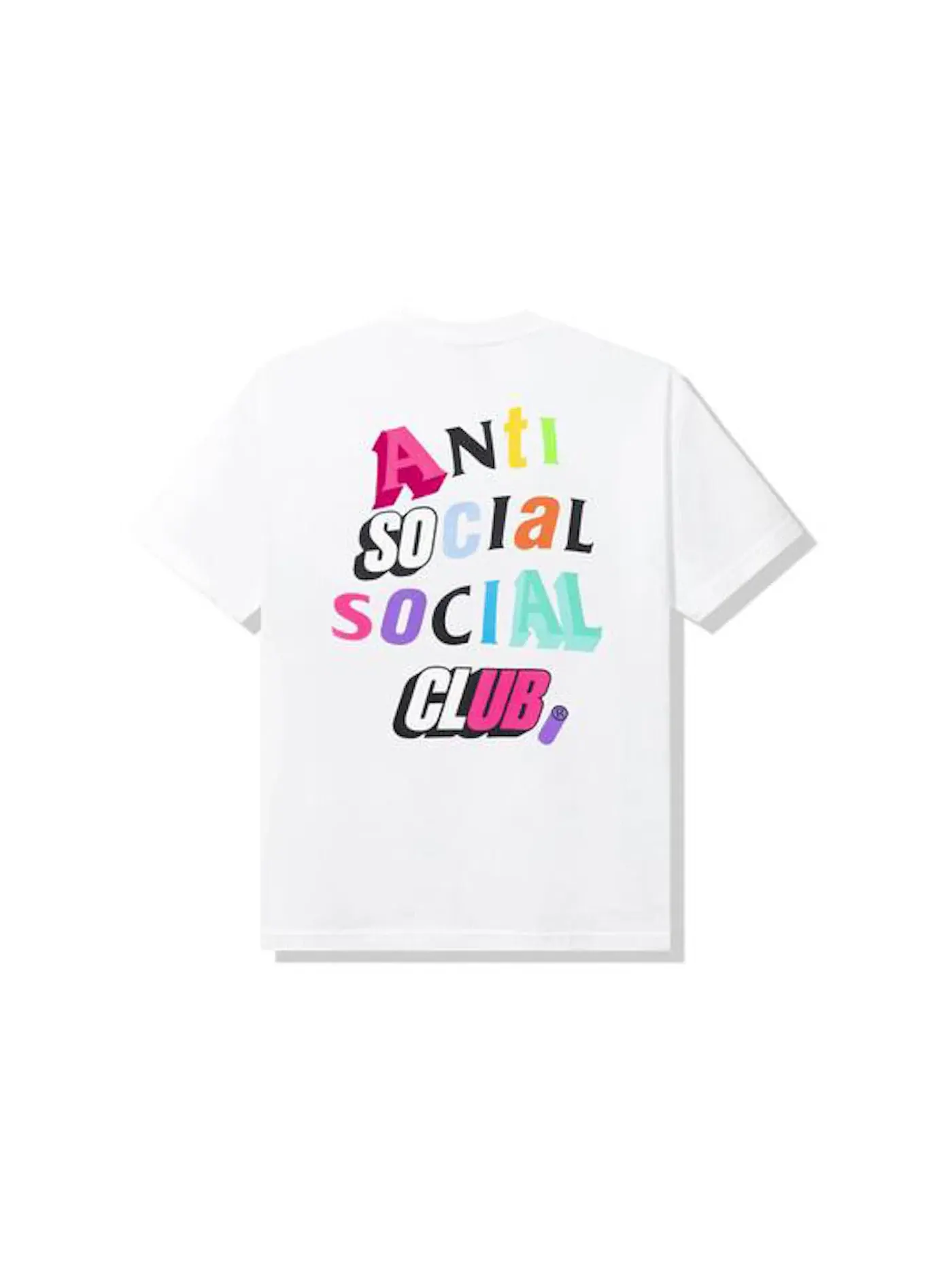 Мужская футболка с принтом The Real Me Tee Anti Social Social Club — изображение 1 из 2, белый