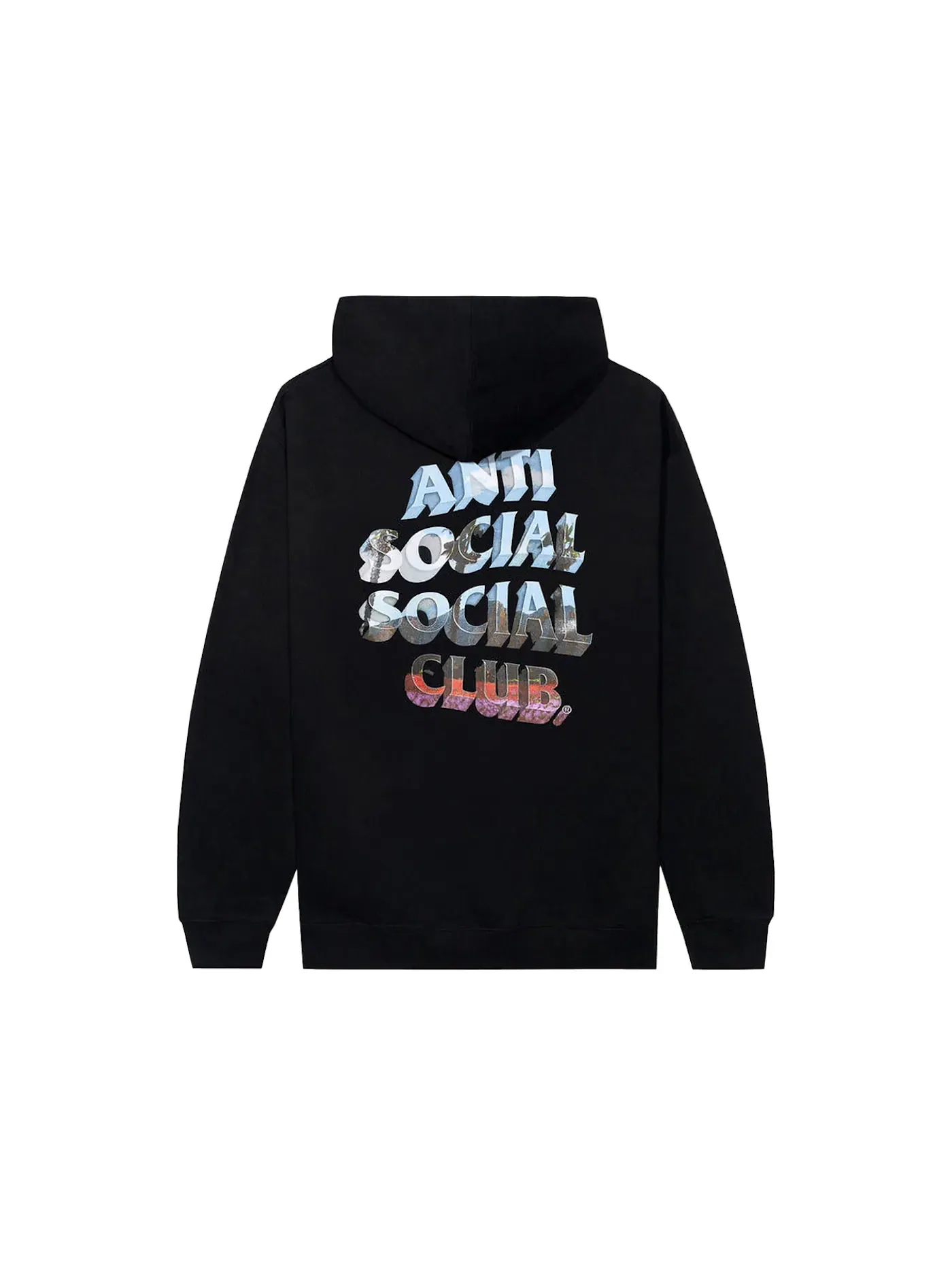 Мужской худи с принтом The Ride Home Anti Social Social Club — изображение 1 из 2, черный