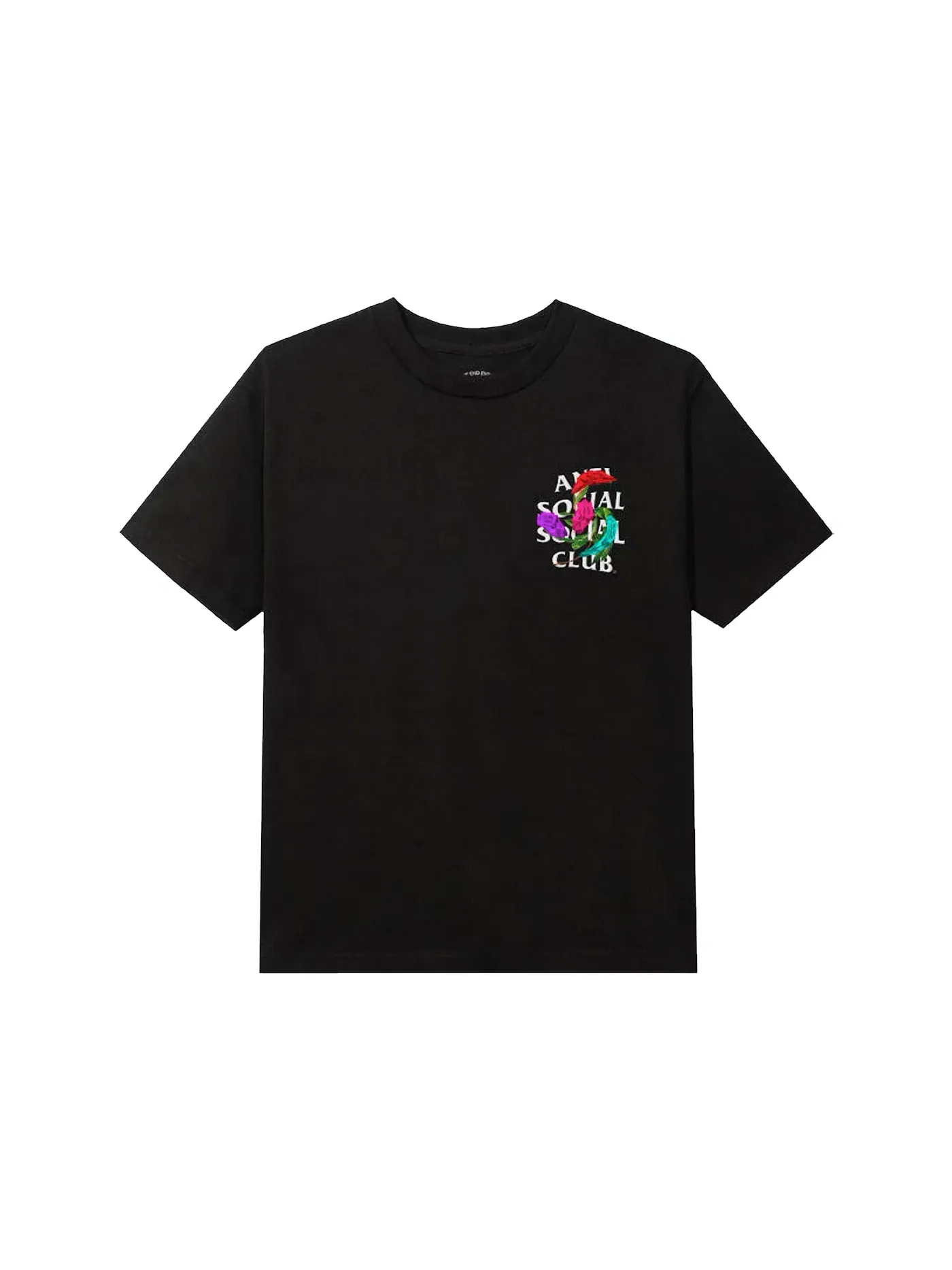 Мужская футболка с принтом Anti Social Social Club Tee — изображение 1 из 1, черный