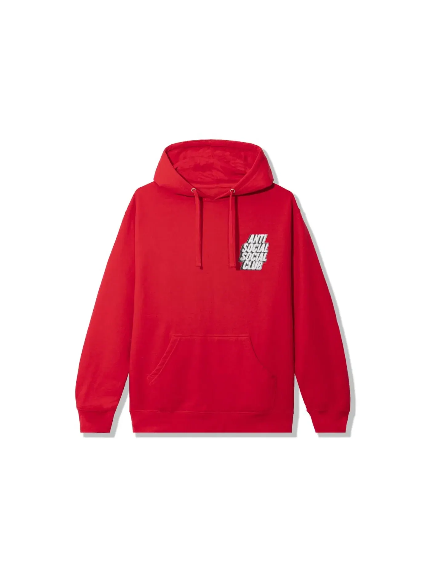 Мужской худи с принтом Anti Social Social Club Hoodie — изображение 2 из 2, красный