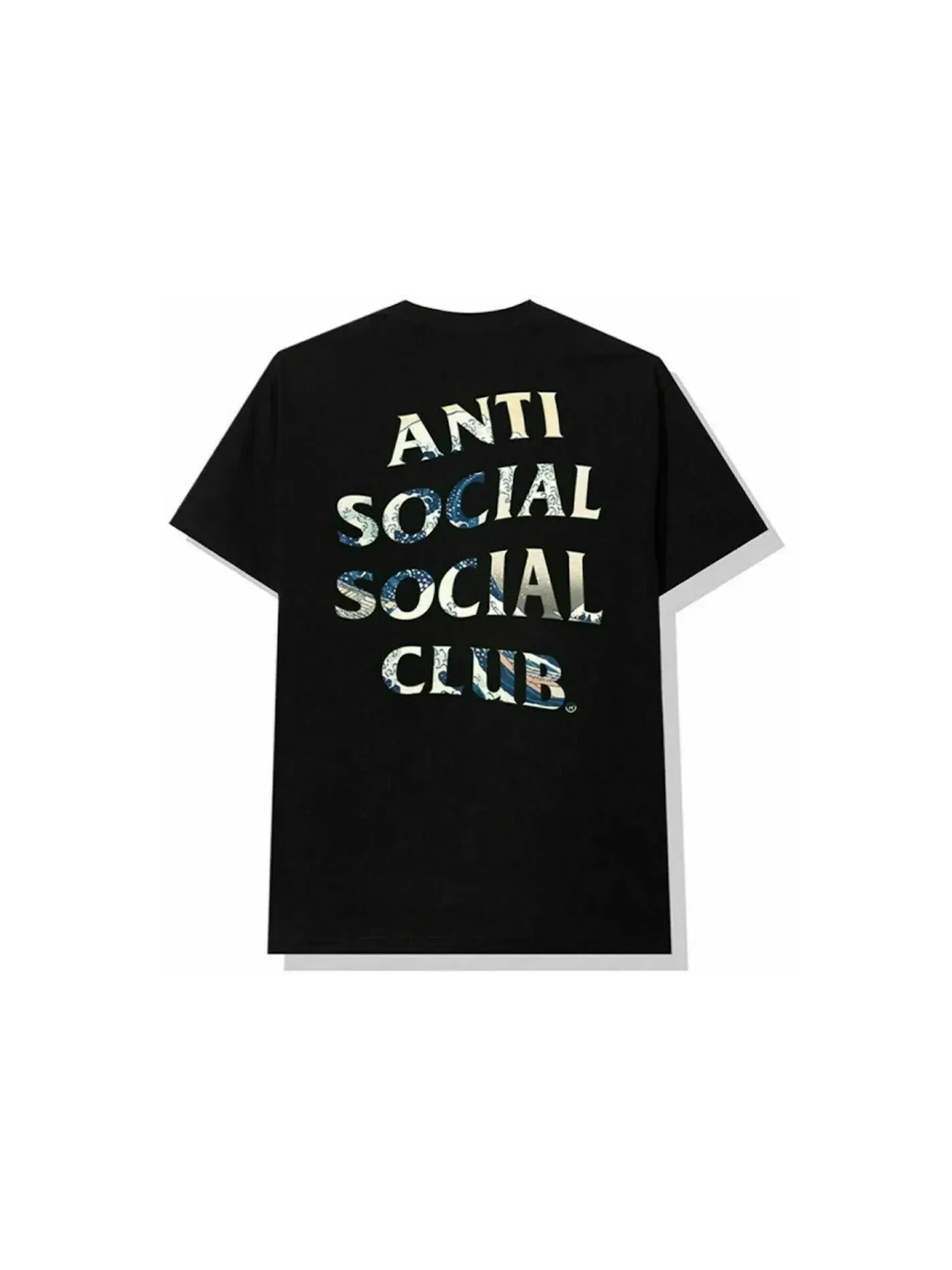 Мужская футболка с принтом Anti Social Social Club Tee — изображение 1 из 2, черный