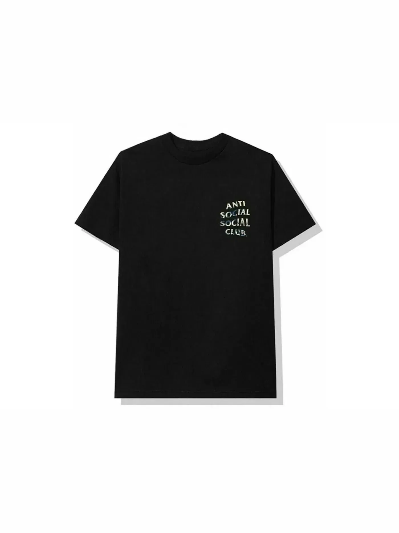 Мужская футболка с принтом Anti Social Social Club Tee — изображение 2 из 2, черный