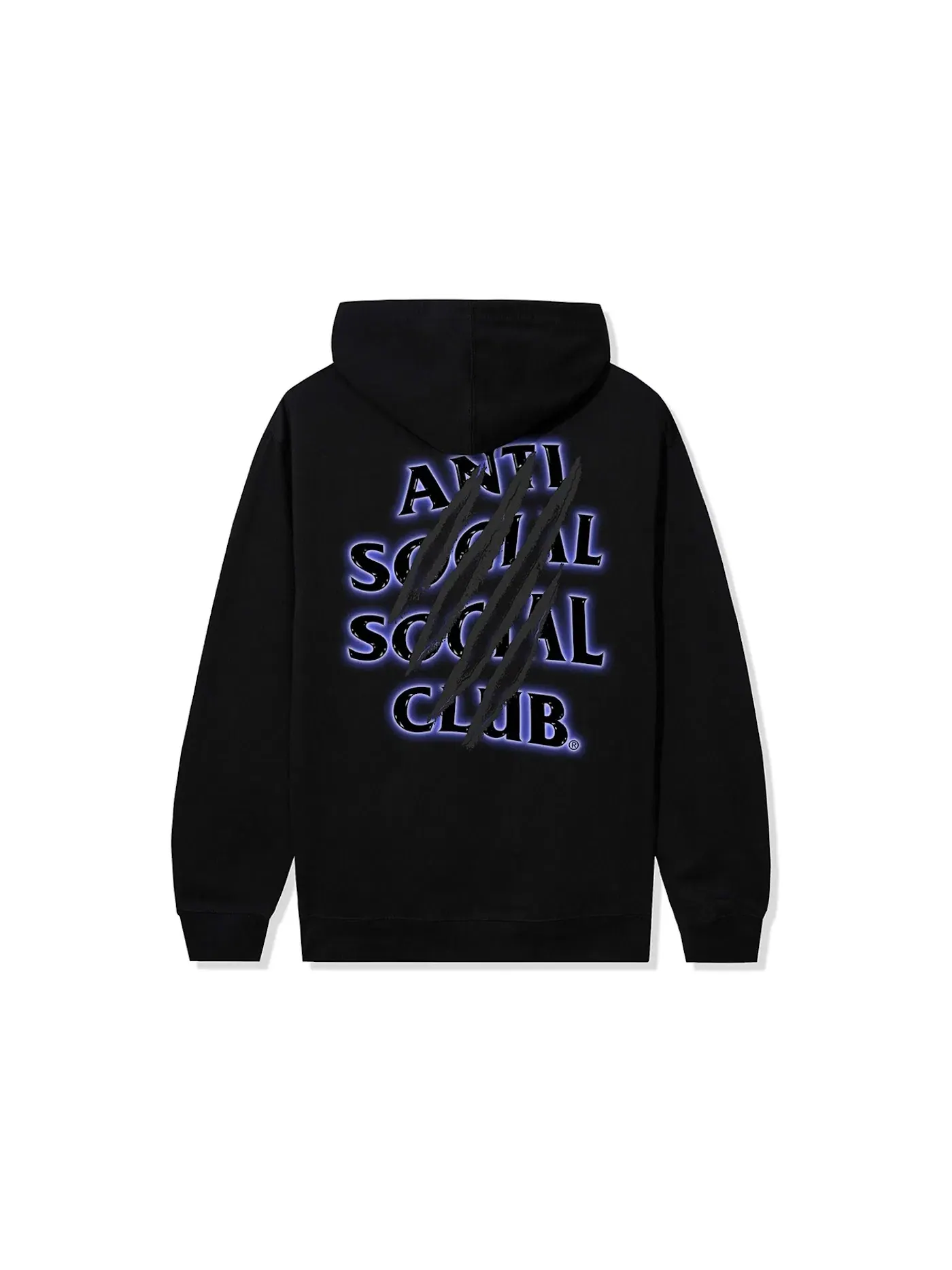 Мужская худи с принтом Torn Apart Anti Social Social Club — изображение 2 из 2, черный
