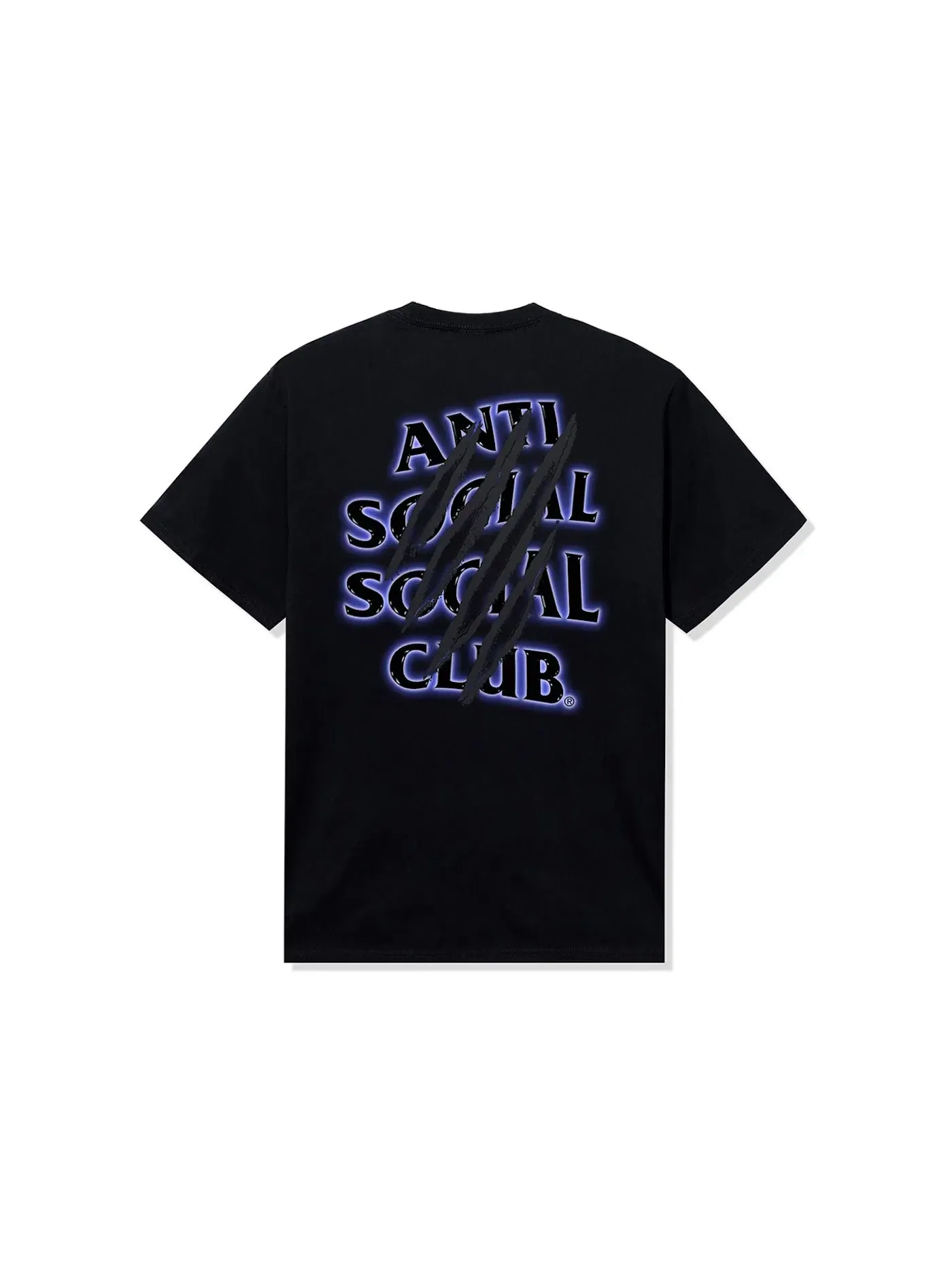 Мужская футболка с принтом Anti Social Social Club Tee — изображение 2 из 2, черный