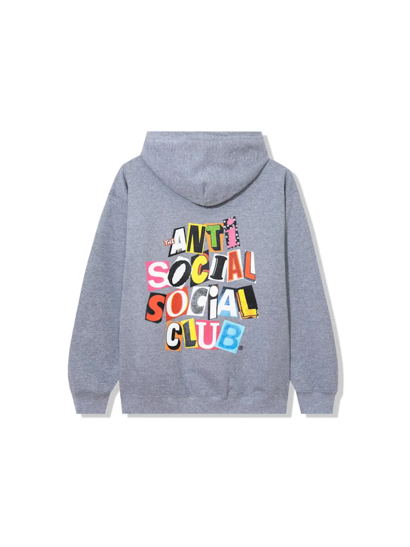 Мужская худи на молнии Torn Pages Of Our Story Anti Social Social Club — изображение 1 из 2, серый