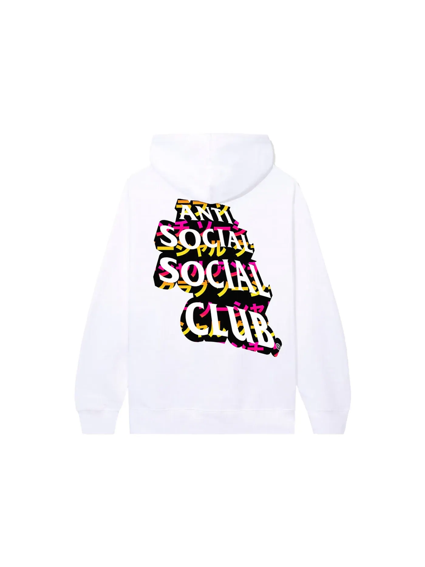 Мужской худи с принтом Anti Social Social Club Hoodie — изображение 1 из 2, белый