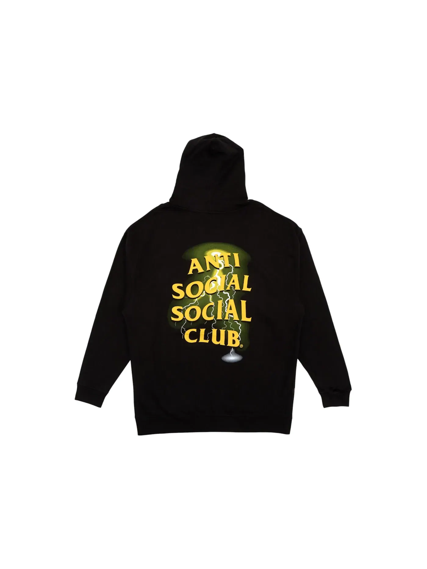 Мужская худи с принтом Twista Anti Social Social Club — изображение 2 из 2, черный
