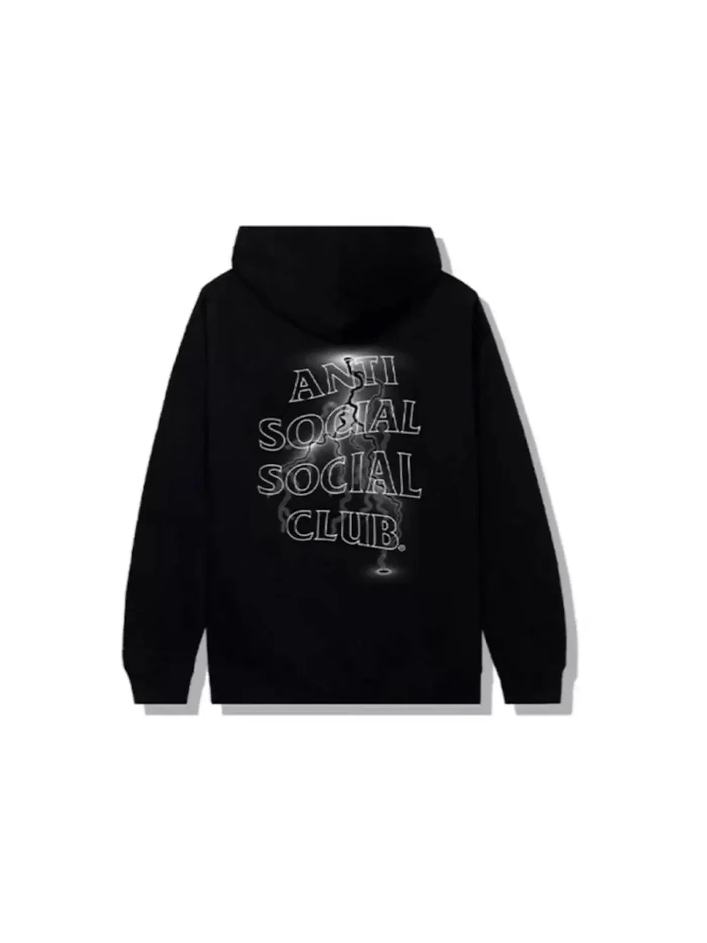 Мужской худи с принтом Anti Social Social Club Twisted Hoodie — изображение 1 из 2, черный