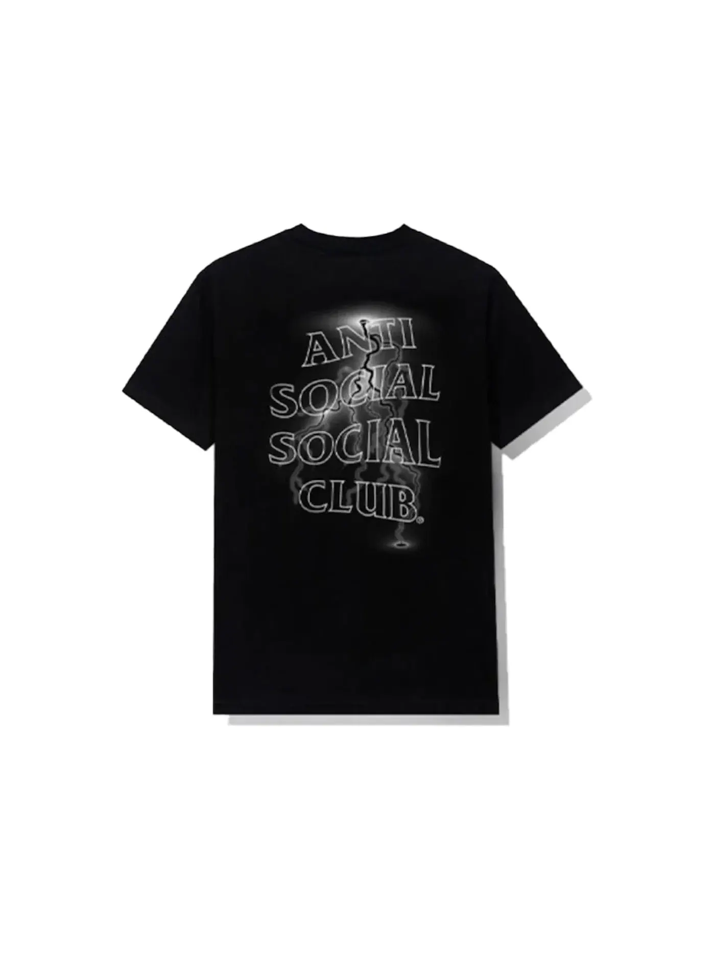 Мужская футболка с принтом Anti Social Social Club Twisted Tee — изображение 1 из 1, черный