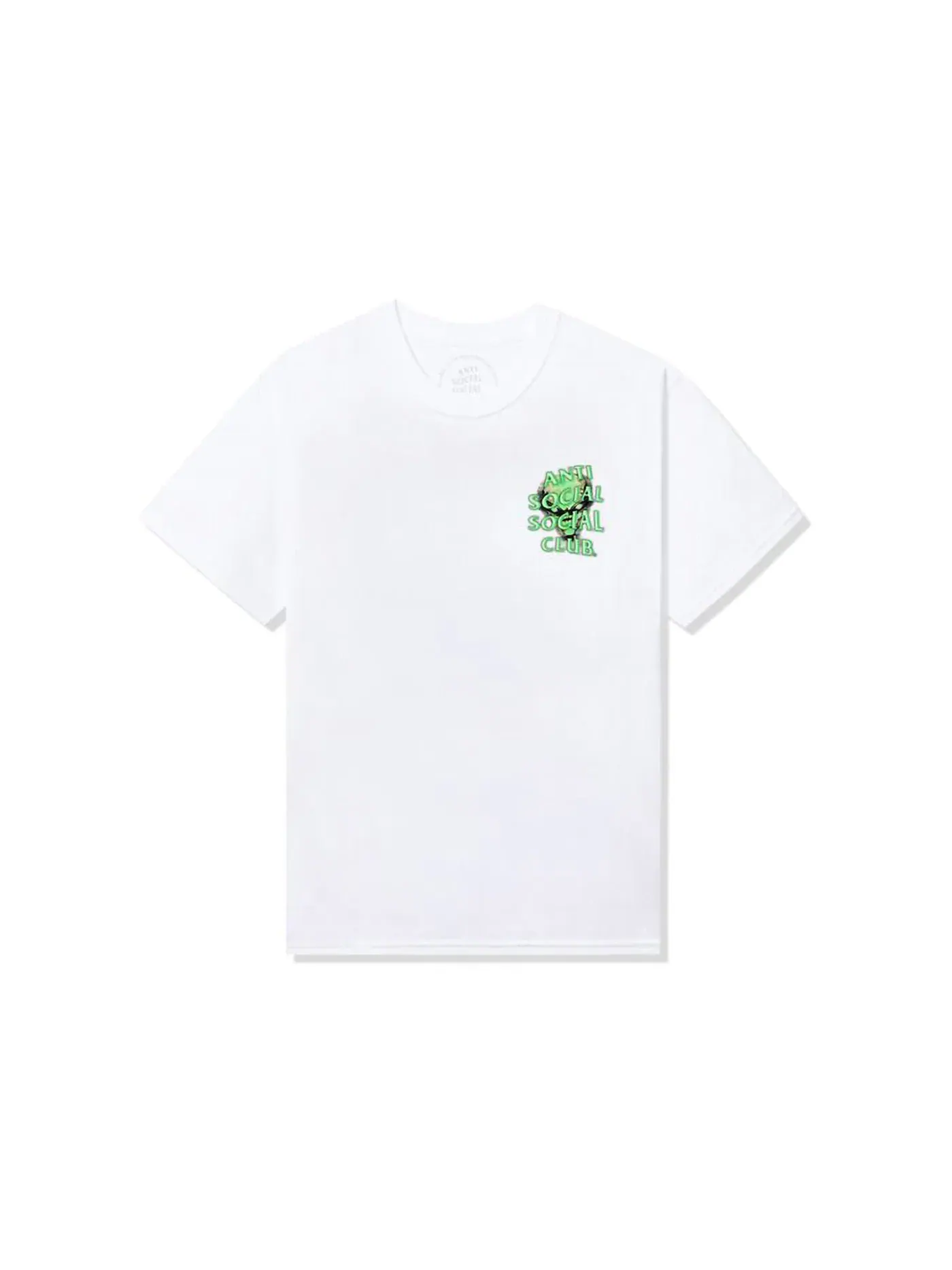 Мужская футболка с принтом Anti Social Social Club Tee — изображение 2 из 2, белый