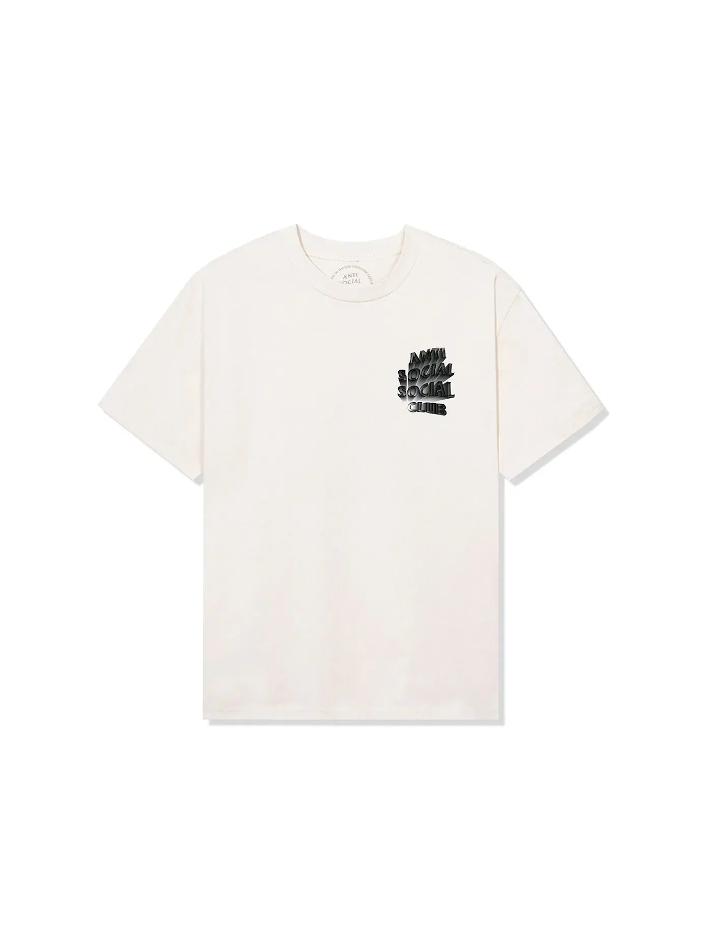 Мужская футболка с принтом Anti Social Social Club Tee — изображение 2 из 2, прозрачный